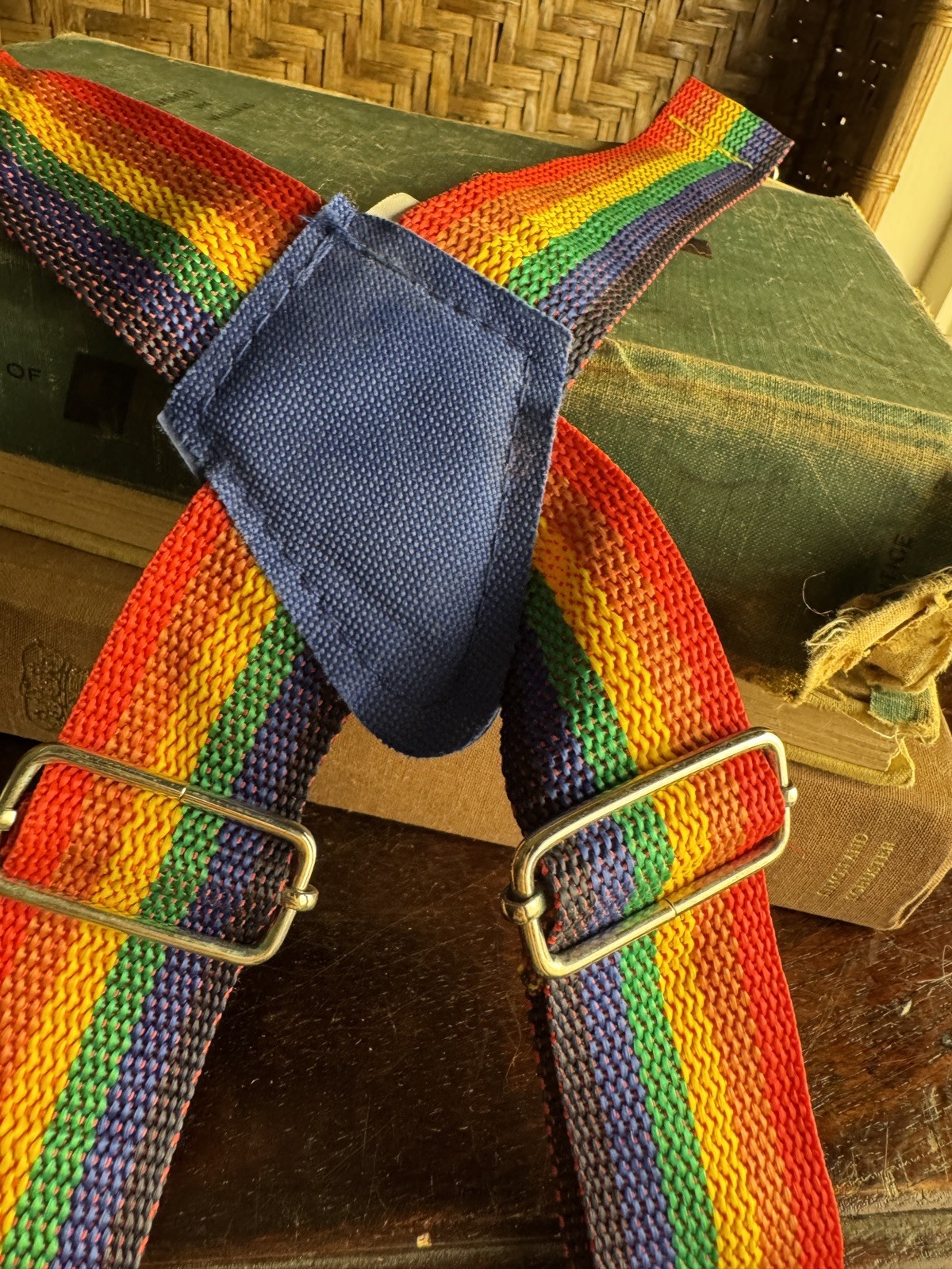 Kids Rainbow Suspenders Adjustable Clip On Elastic X Back Striped 2013