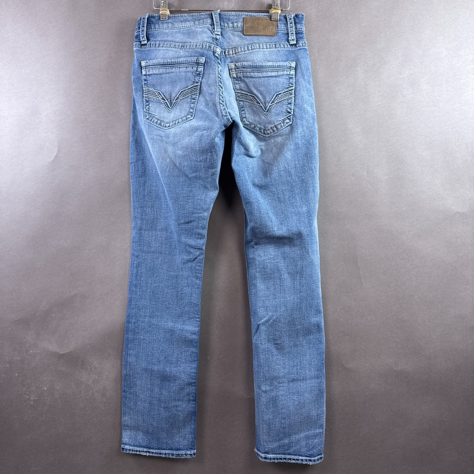 BKE Buckle Jeans Mens 30×32 Blue Jake Denim Pants Washout Faded Stretch Straight