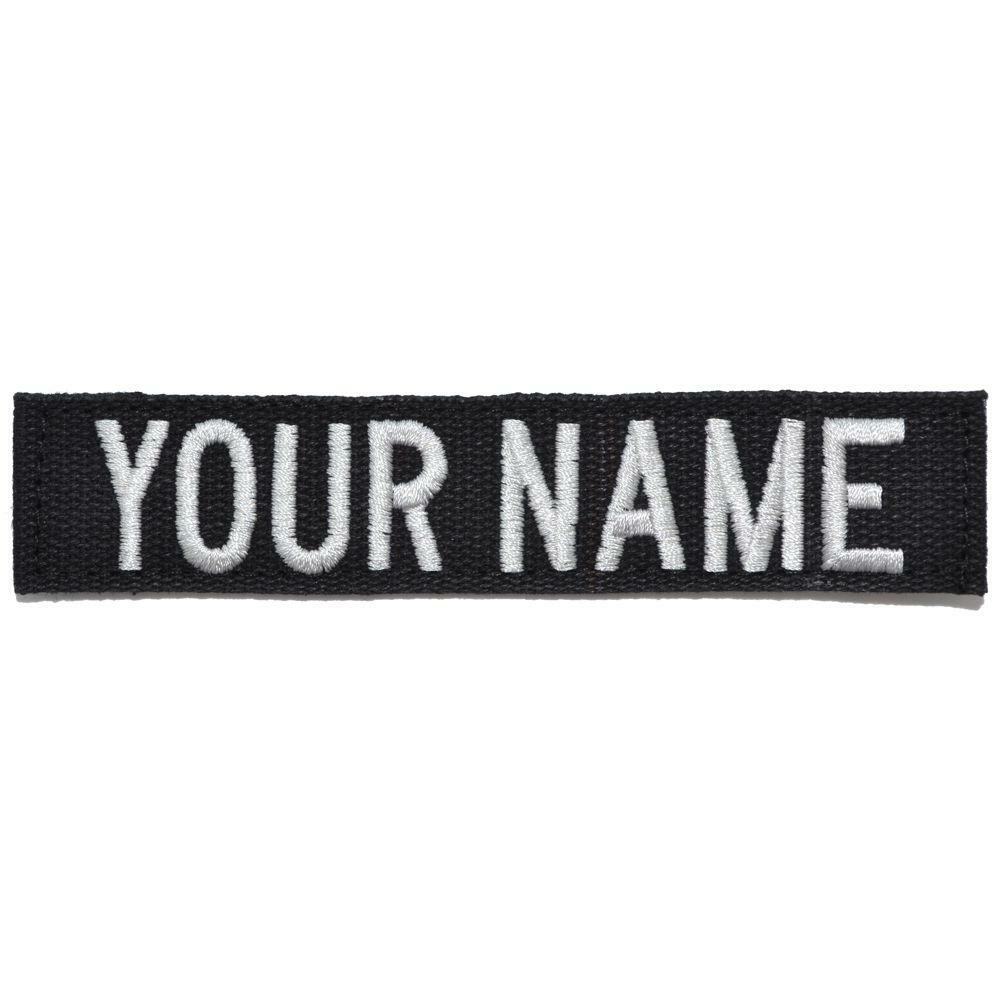 Custom Nylon/Cotton Webbing Name Tape – Black