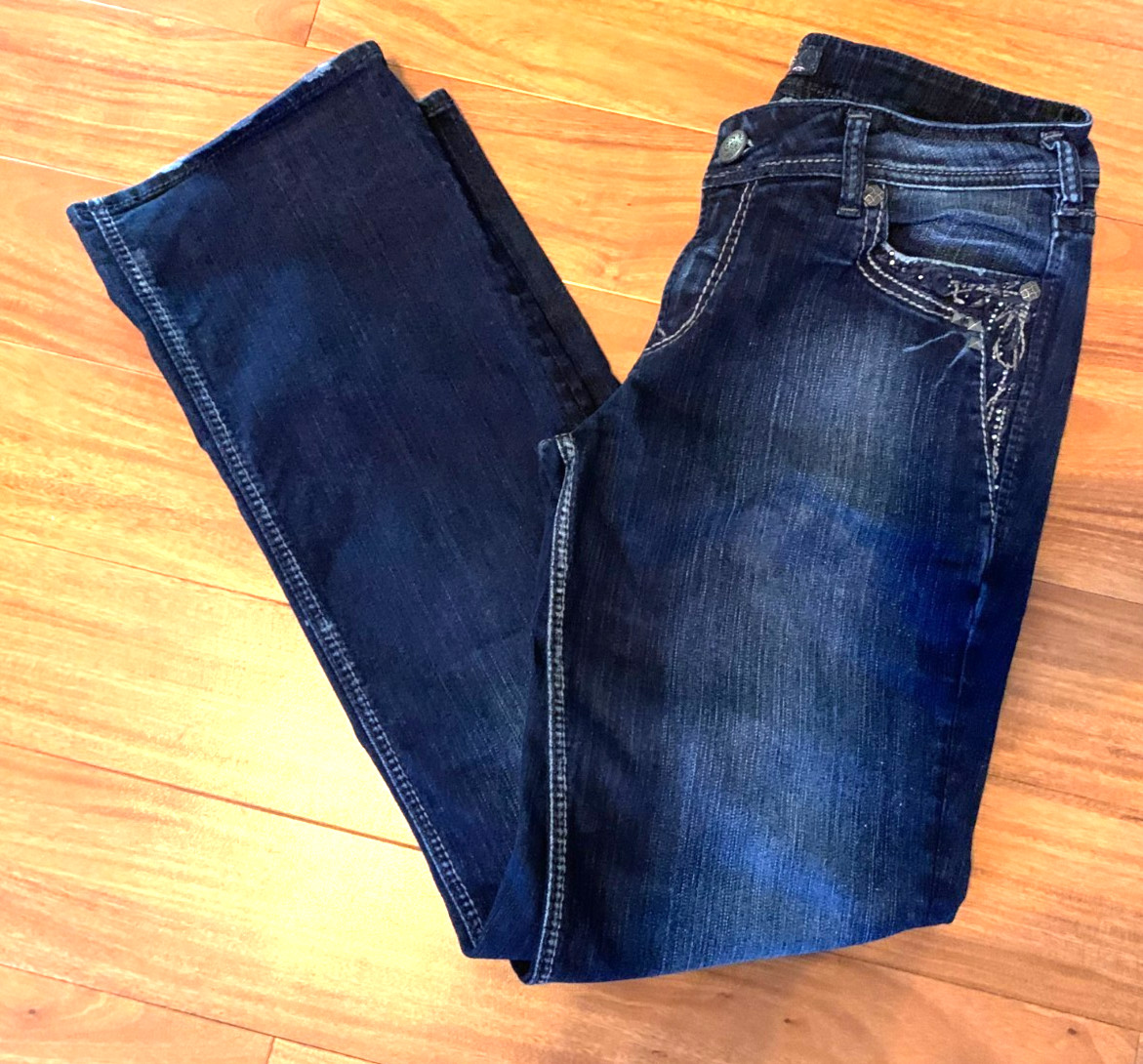 Womens SILVER JEANS Style Suki Size 33 X 33 Worn Once!