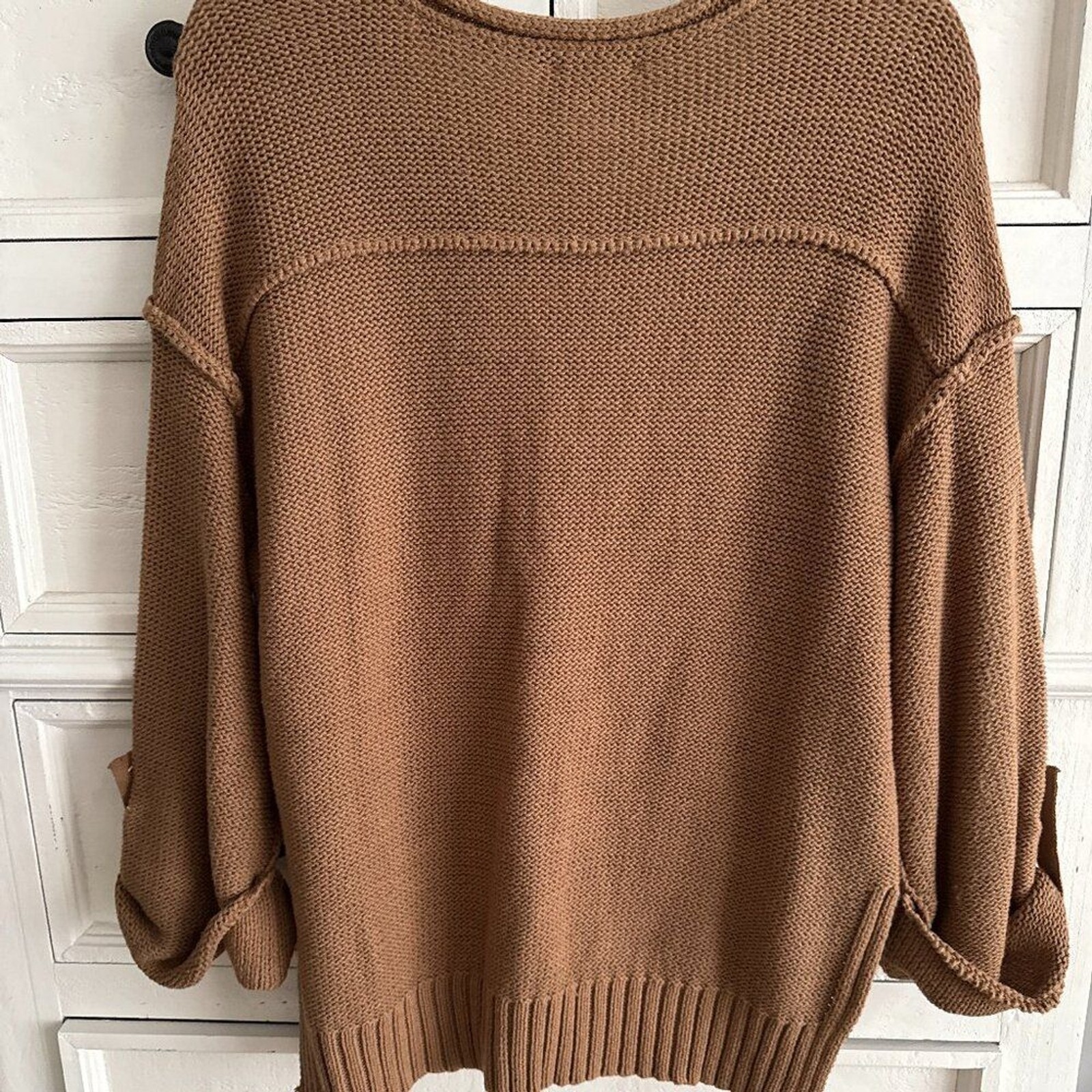 ODDY Discover More Sweater Size: S/M Tan NEW WITH TAGS