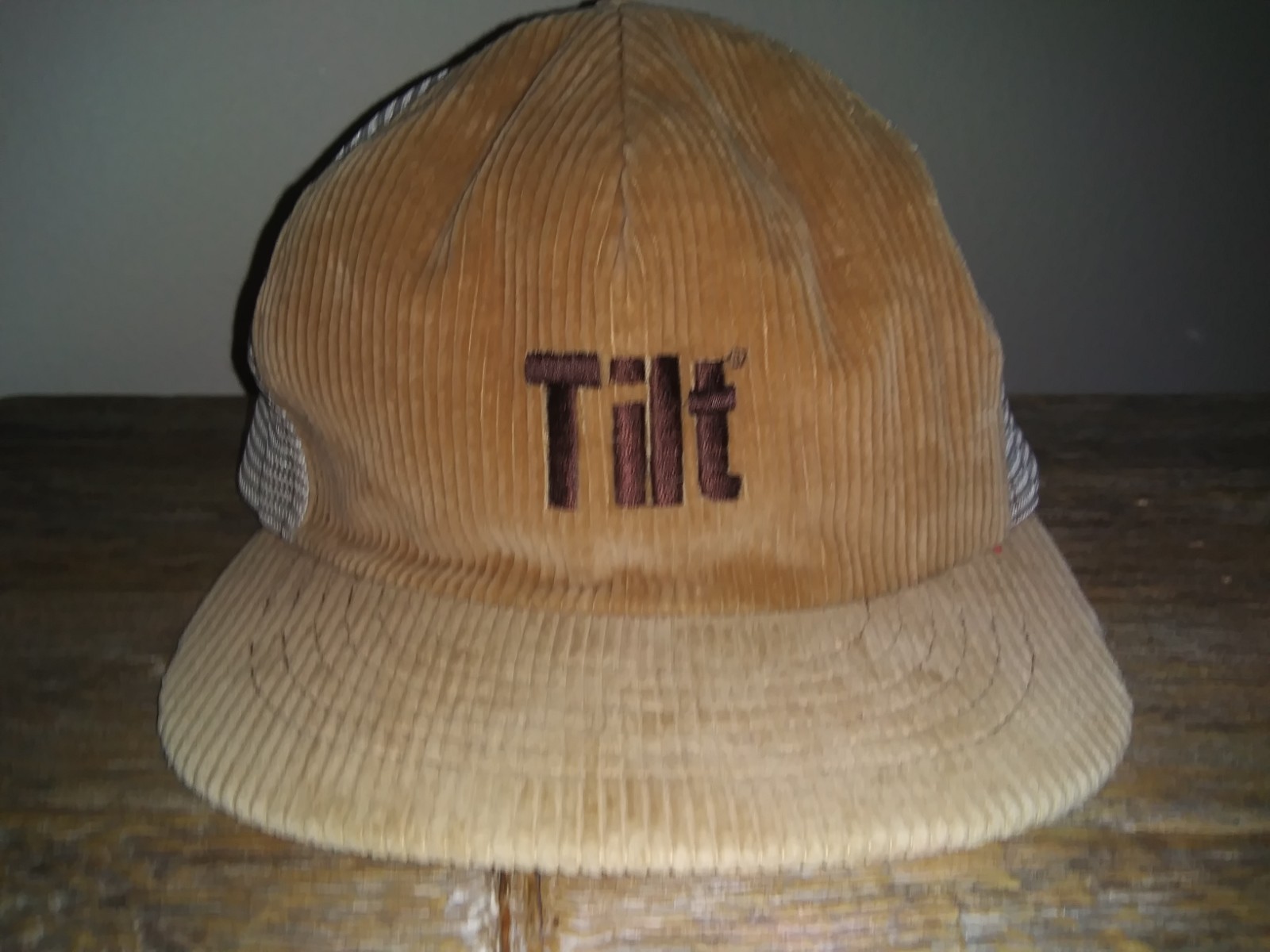 Vintage Tilt Corduroy Hat Skateboard Inspired Streetwear Skating Brand Mens Cap