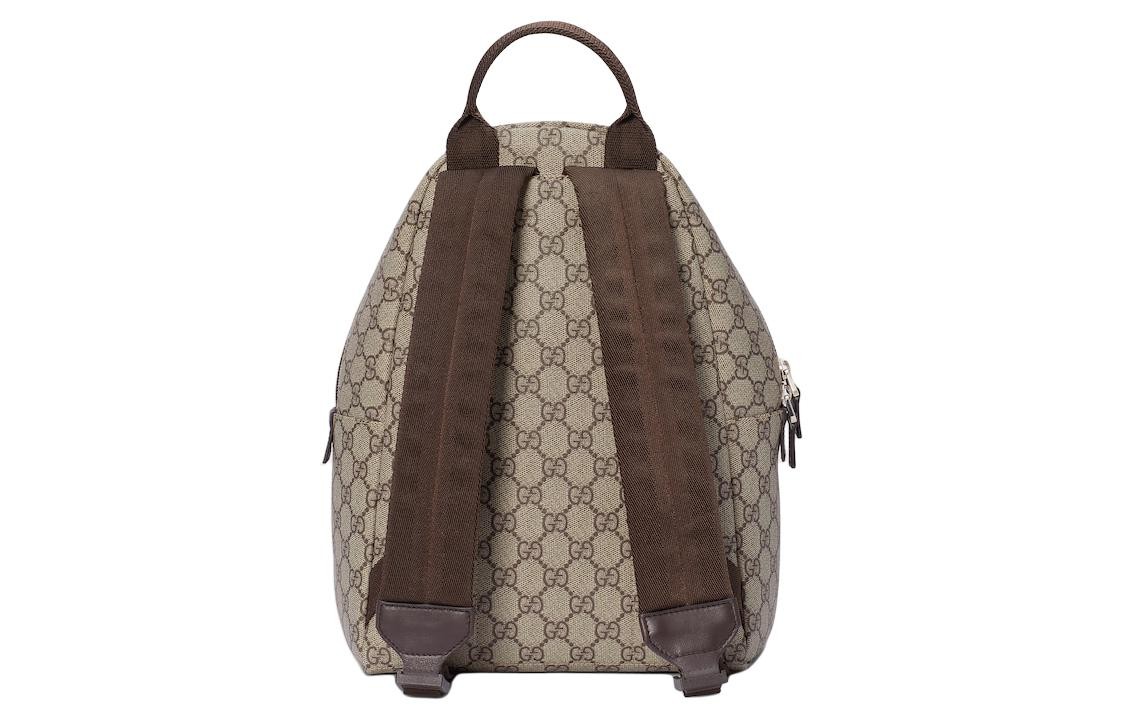 GUCCI Logo Patch Zip Up Backpack 9.8 x 4.3 x 12.6 in
