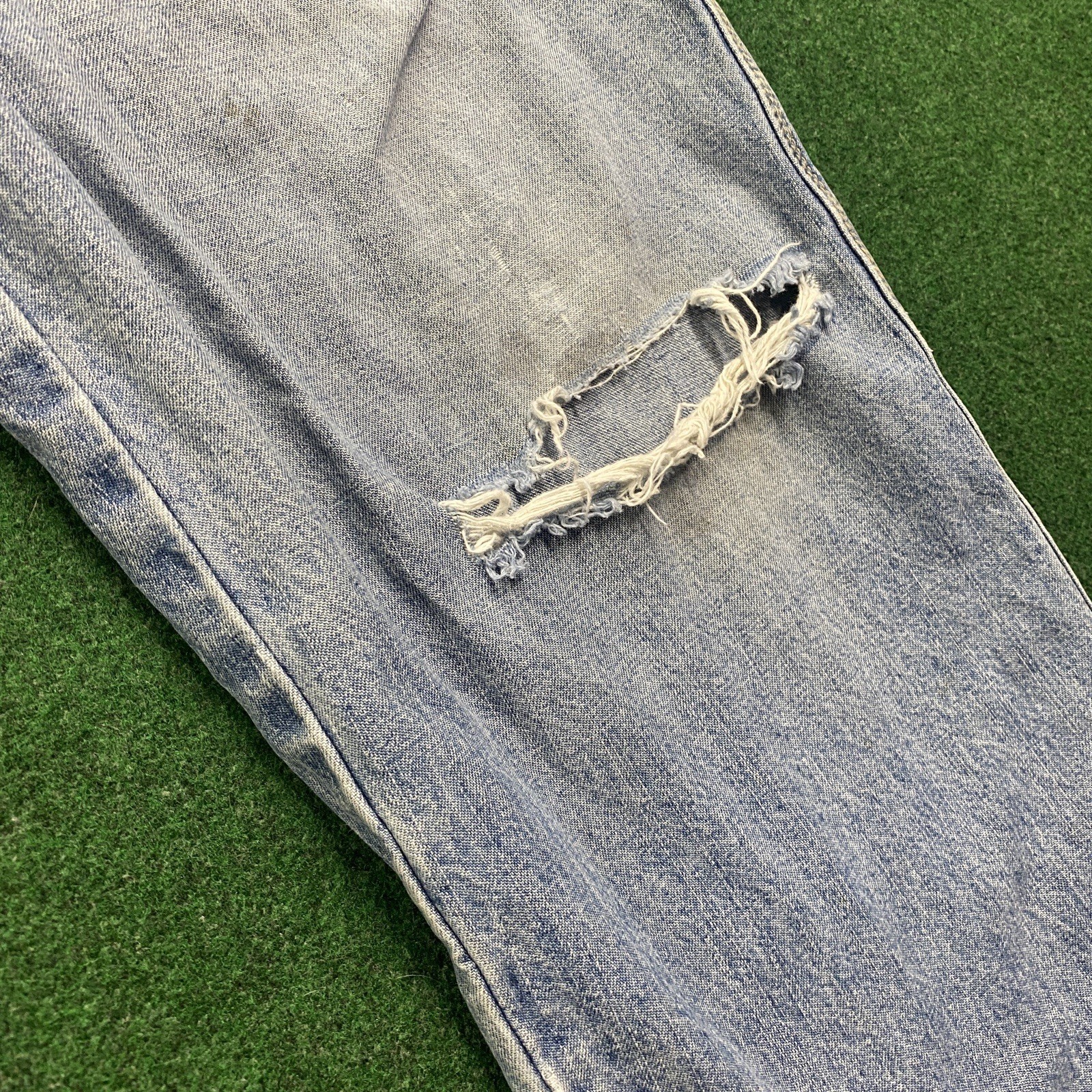 Vintage Levis Silvertab Jeans Mens 34 Blue Denim 90S BAGGY Wide Leg FITS 34×33