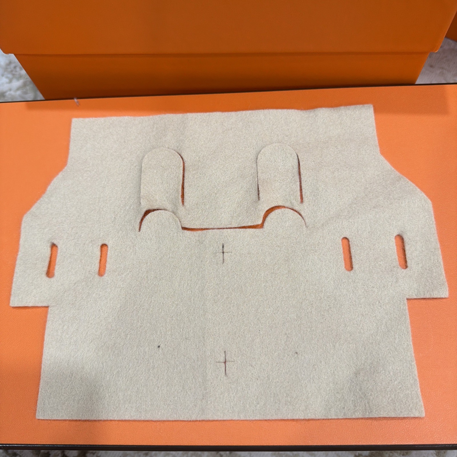 Authentic Hermes Birkin 25 Wool Felt Cover for Protective handbag Used item