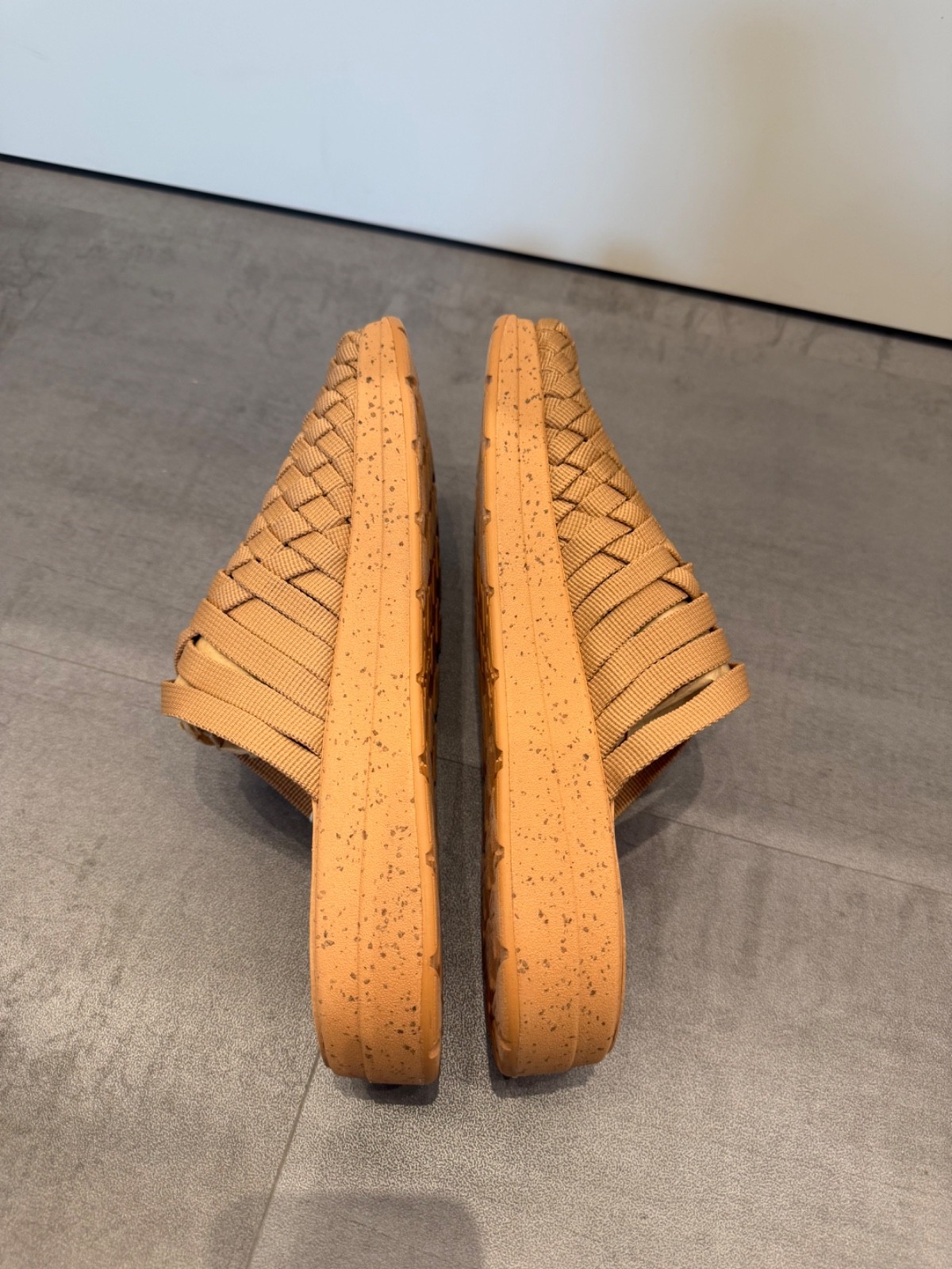 Men’s Malibu Sandals Colony Nylon EVA Rubber Woven Sandal Tan / Tan (Brand New)