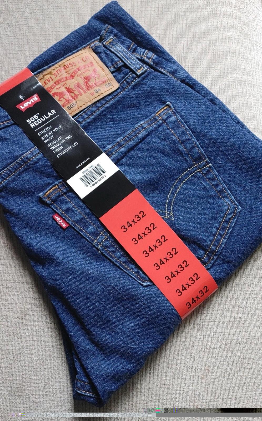 Levi’s 550 Men’s Relaxed Fit Jeans Stonewash Blue, Straight Leg