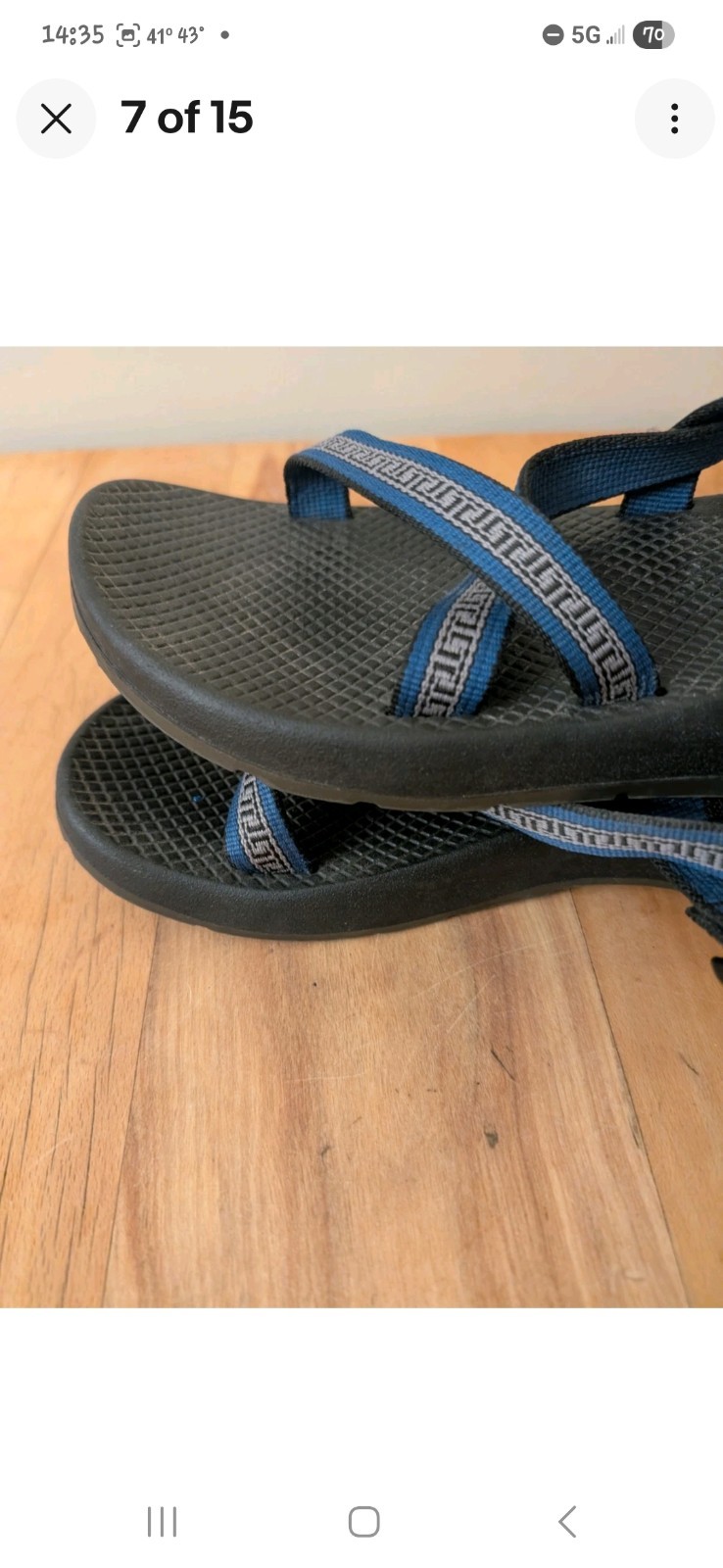 Chaco USA Z1 Classic Hiking River Sport Sandals Womens Size 11 Outdoor Blue