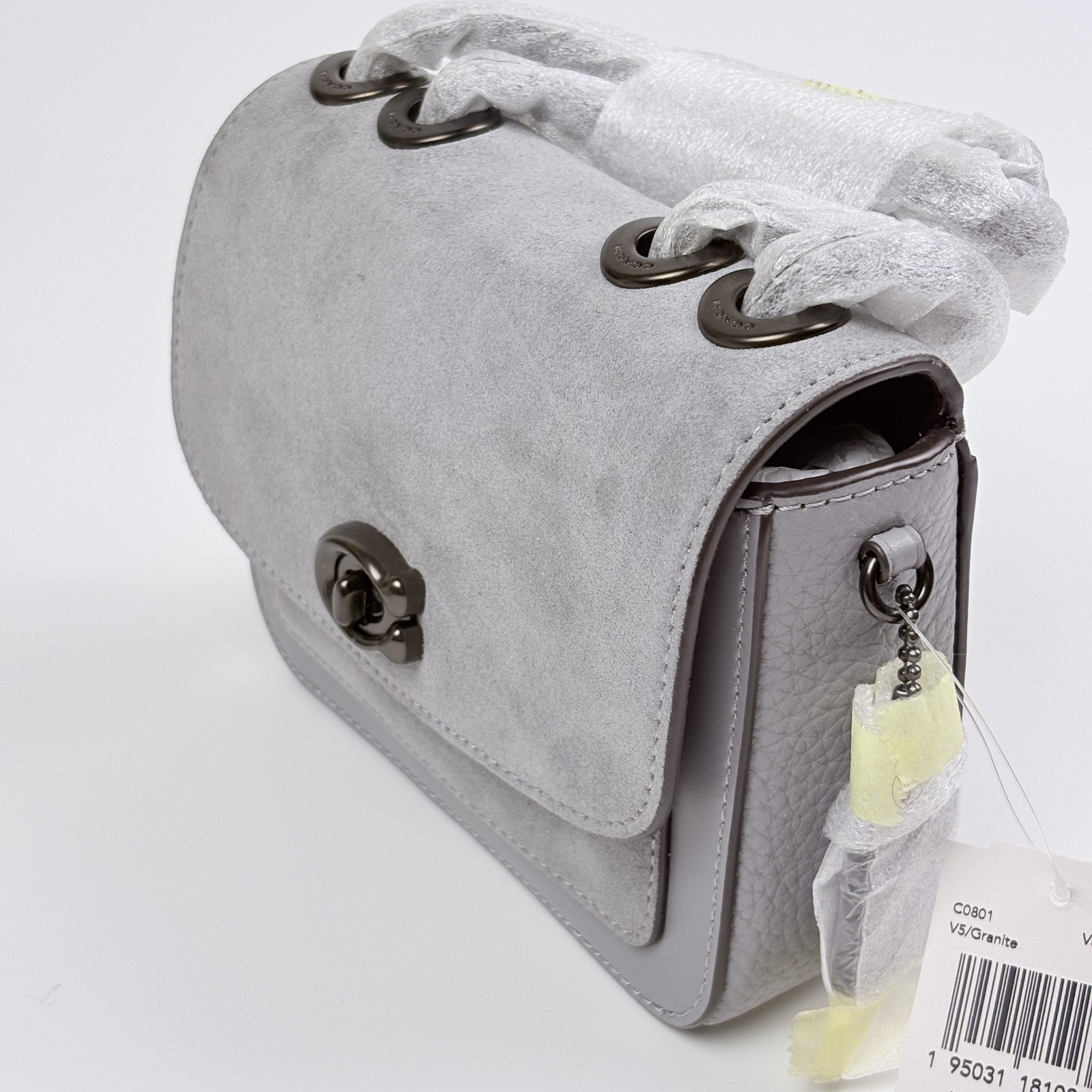 Coach C0801 Madison Shoulder Bag 16 in Mixed Leather