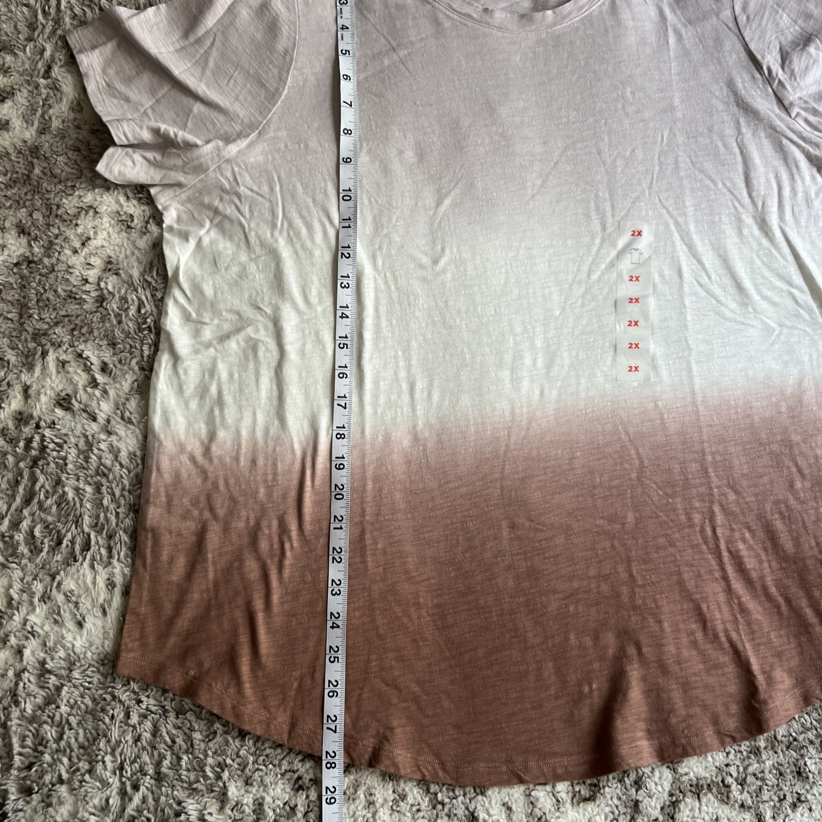 Old Navy EveryWear Slub Knit Ombre Tee Women’s 2X NWT Gray Cool Ombre