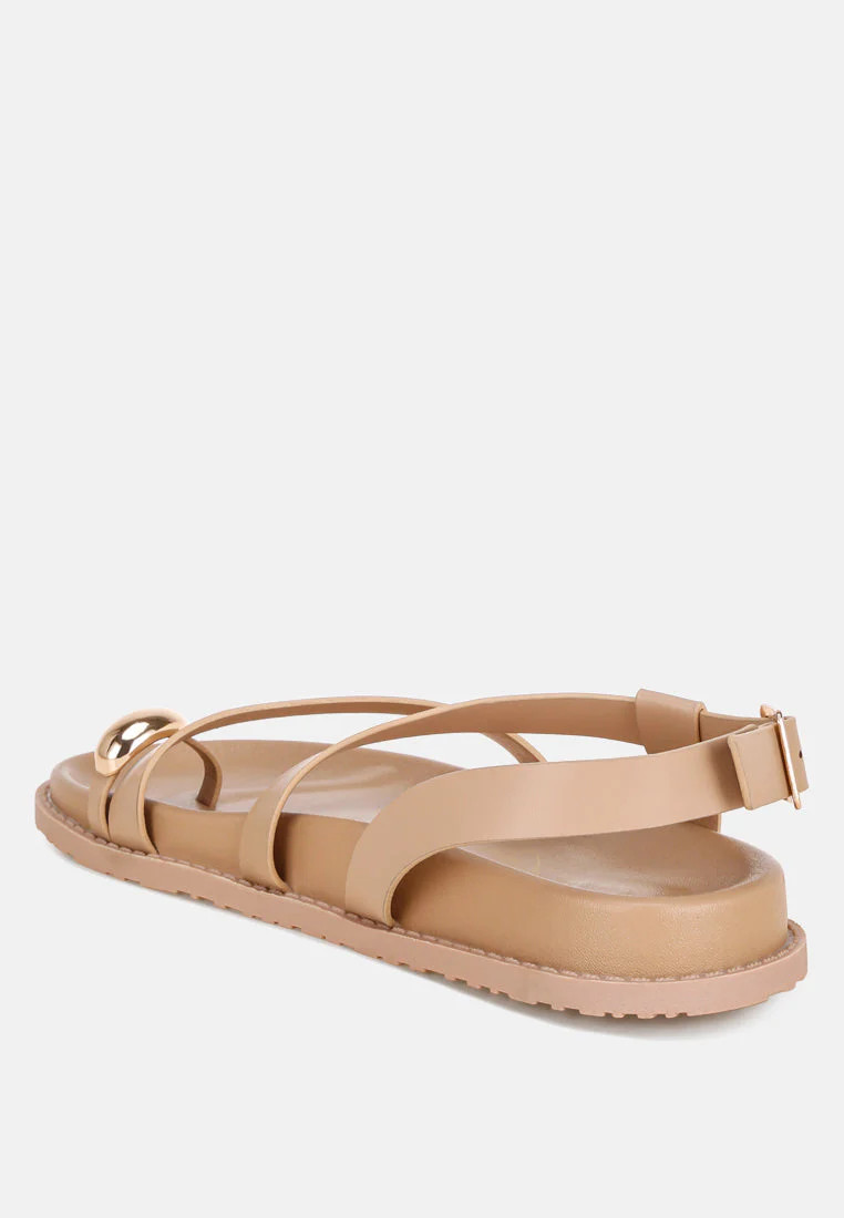 Carina Strappy Design Flat Sandals