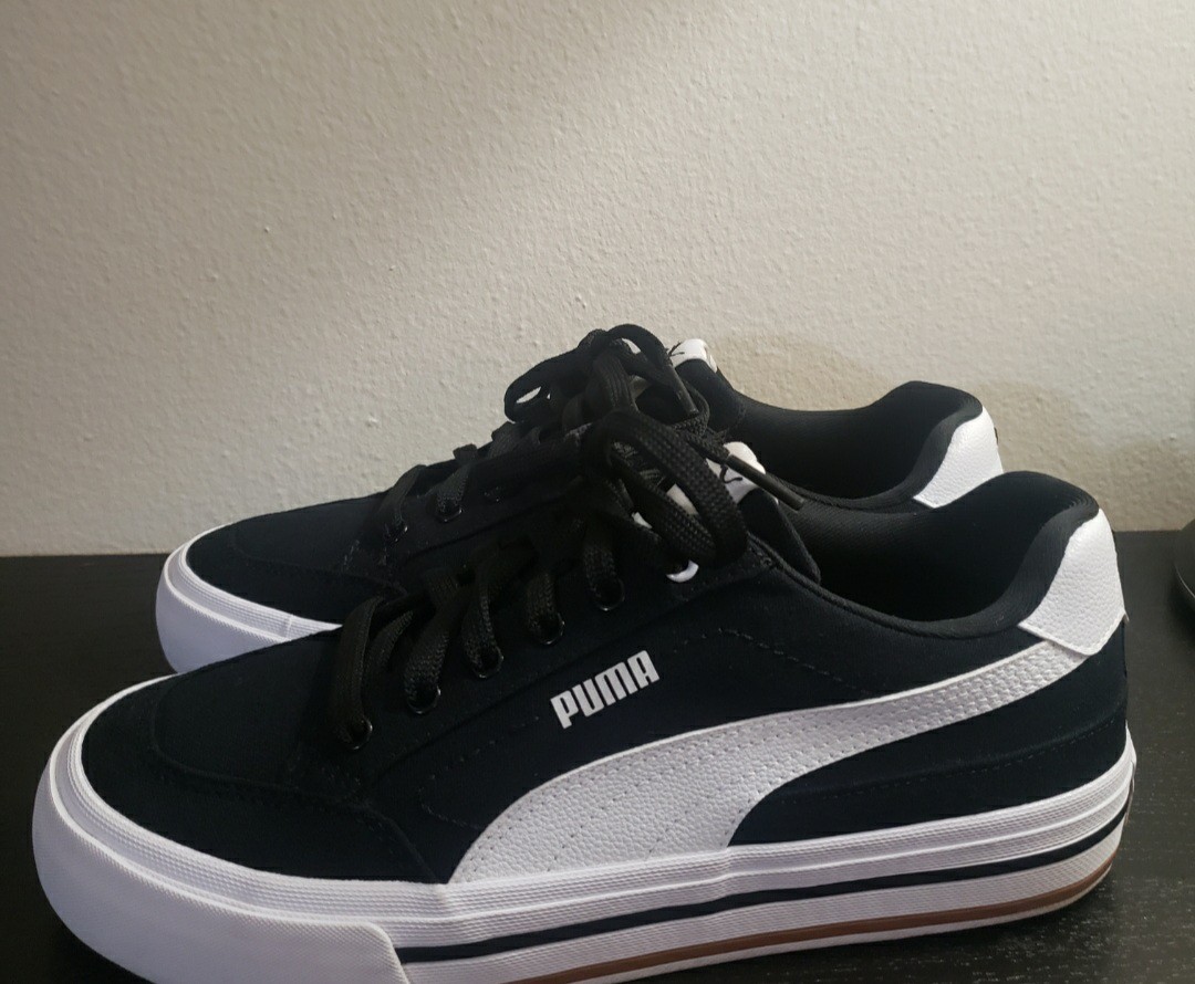PUMA Court Classic Vulcanized Canvas Casual Shoe W/Comfort Foam(Size 7.5) NEW!
