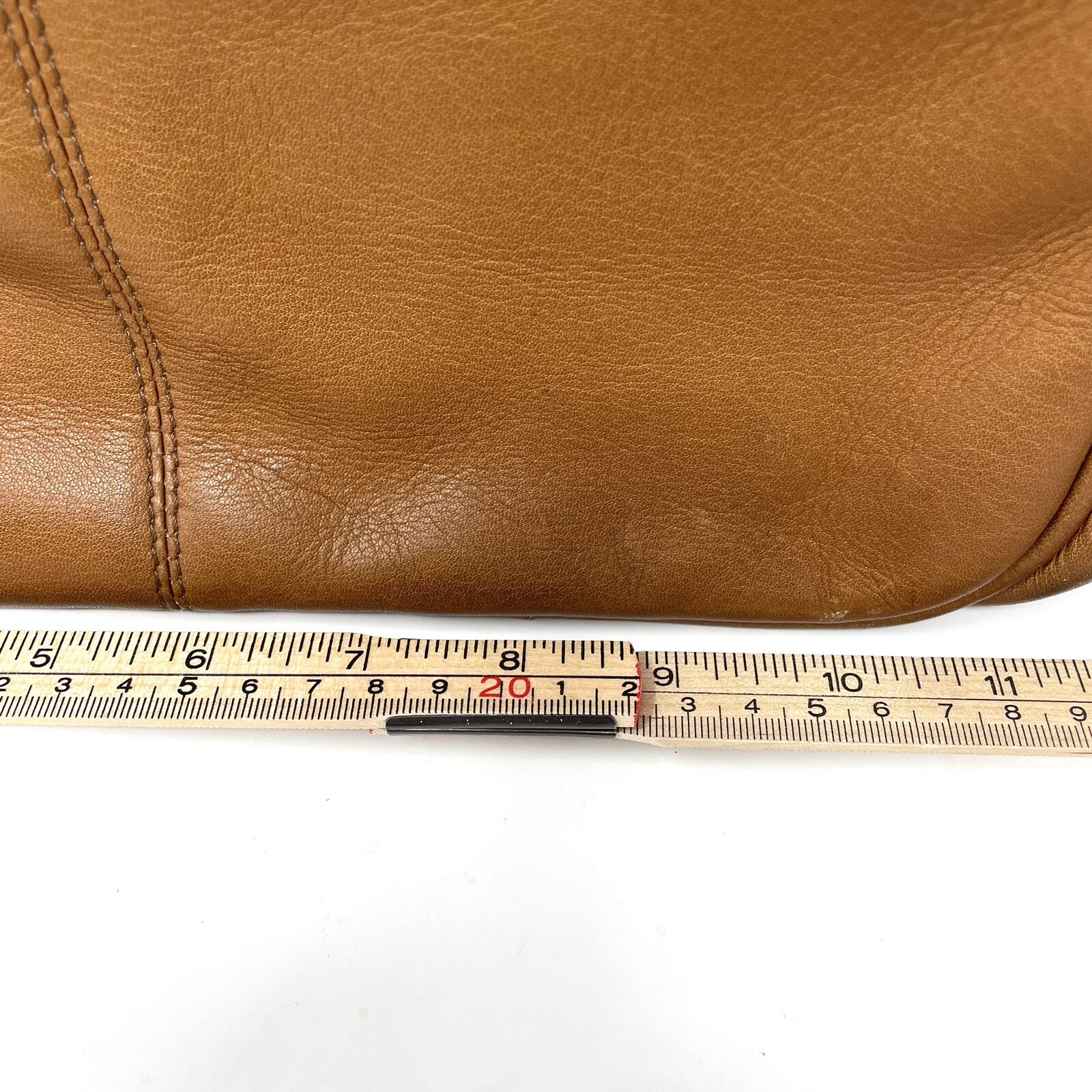 Le Donne Leather Bag Messenger Backpack Laptop Brown Caramel