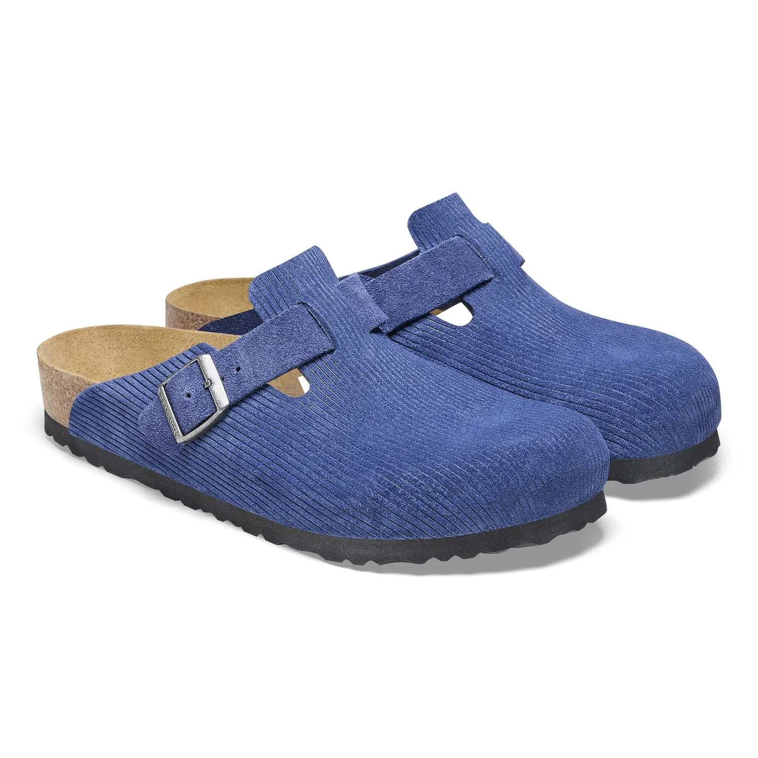 Birkenstock Boston Suede Leather (Size 44) “Corduroy Indigo” Men’s Clog Sandal