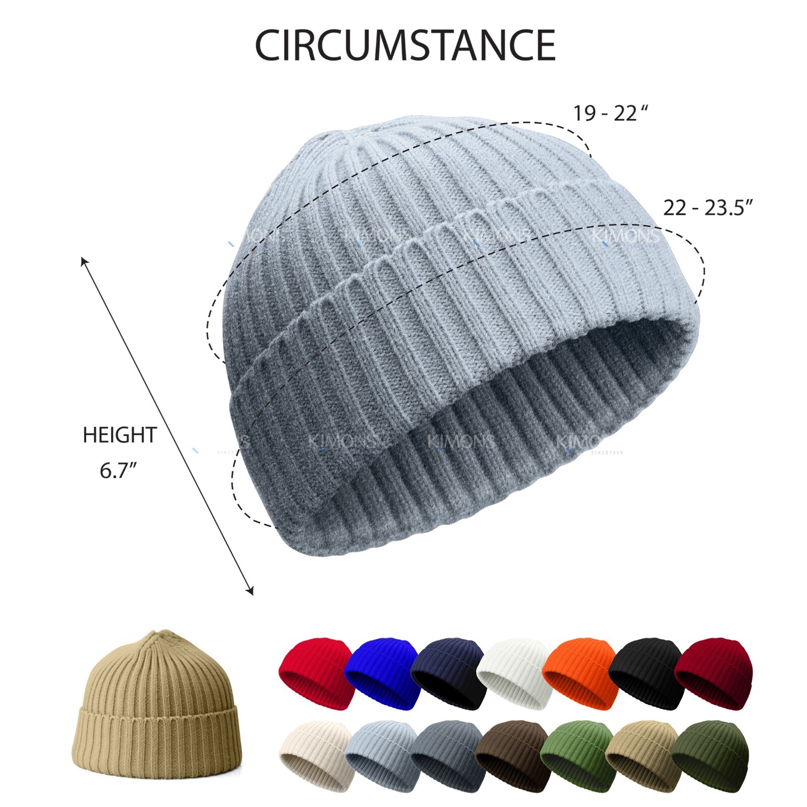 Mini Short Fisherman Beanie Hat Ribbed Winter Warm Knitted Skull Cap cuff II