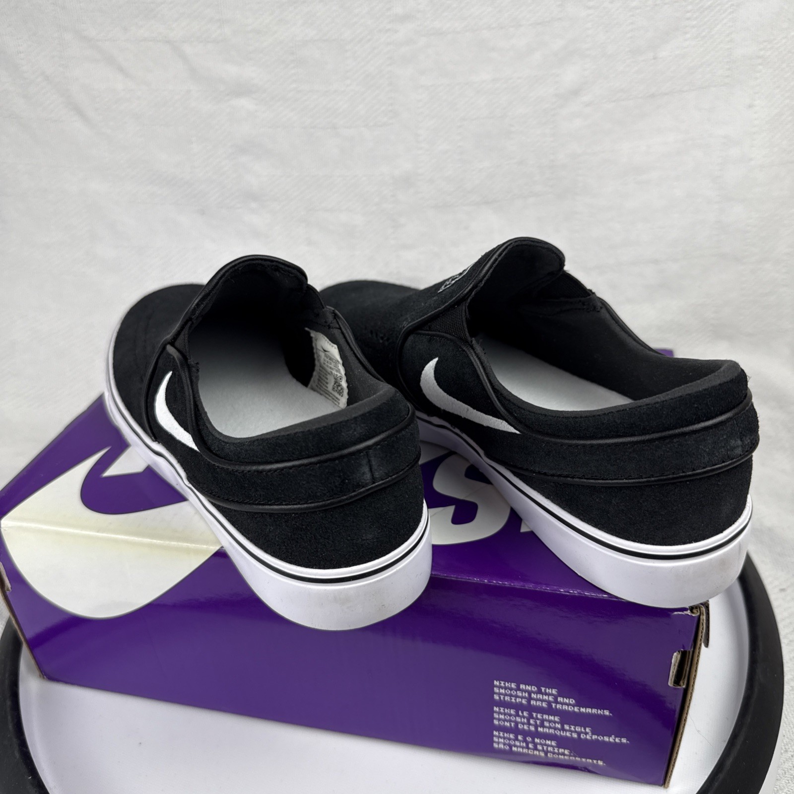 Nike SB Zoom Janoski+ Slip ‘Black White’ FN5893 001 Size 6 New In Box
