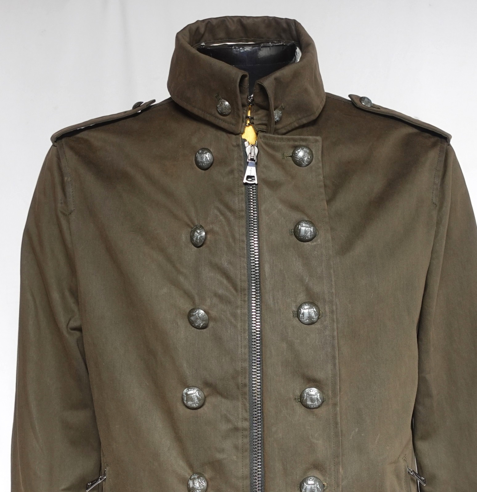 John Varvatos Double-Breasted Military Jacket IT 52 US 42