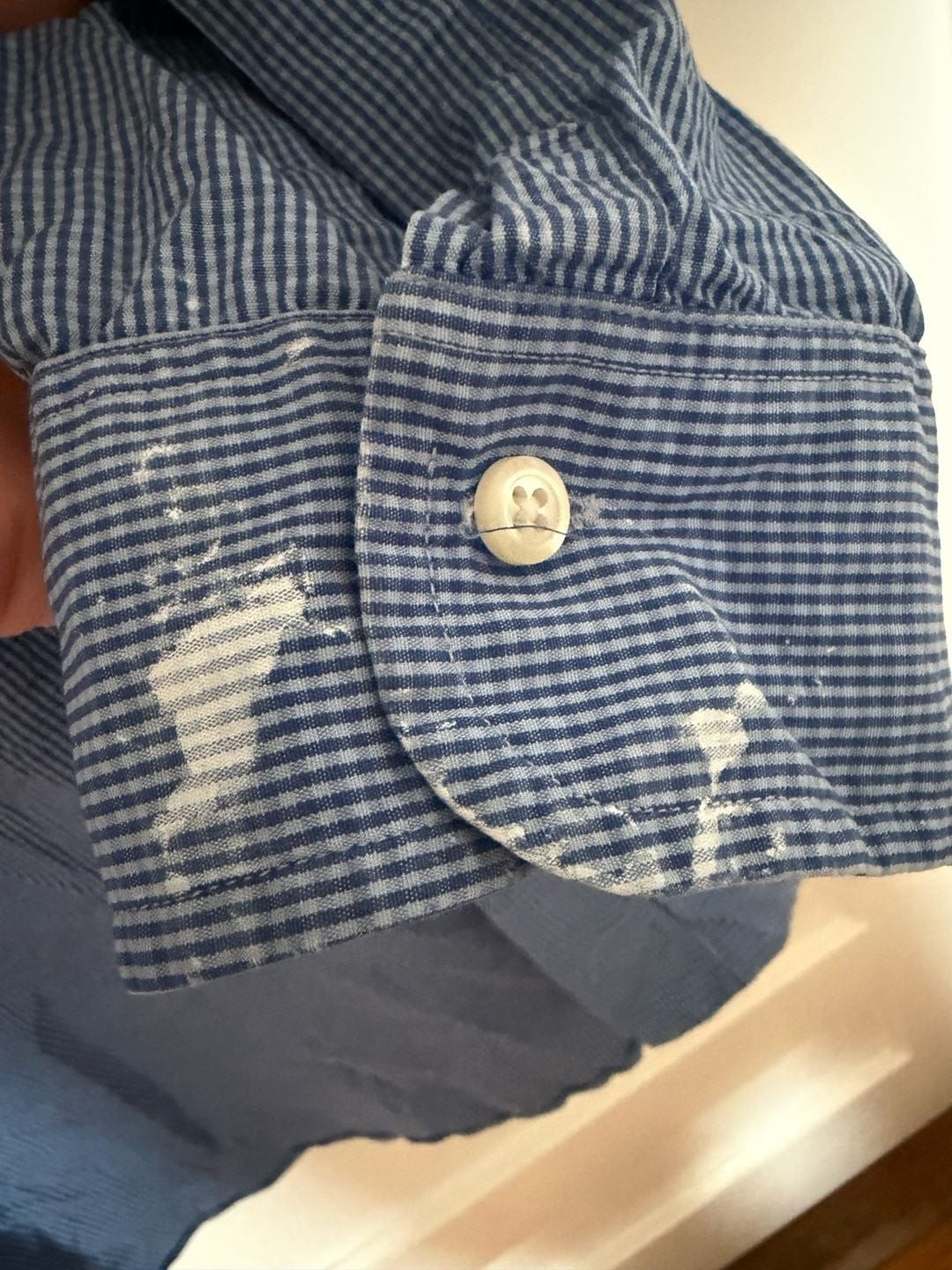 Brooks Brothers Makers Blue Gingham Dress Shirt 17.5-3