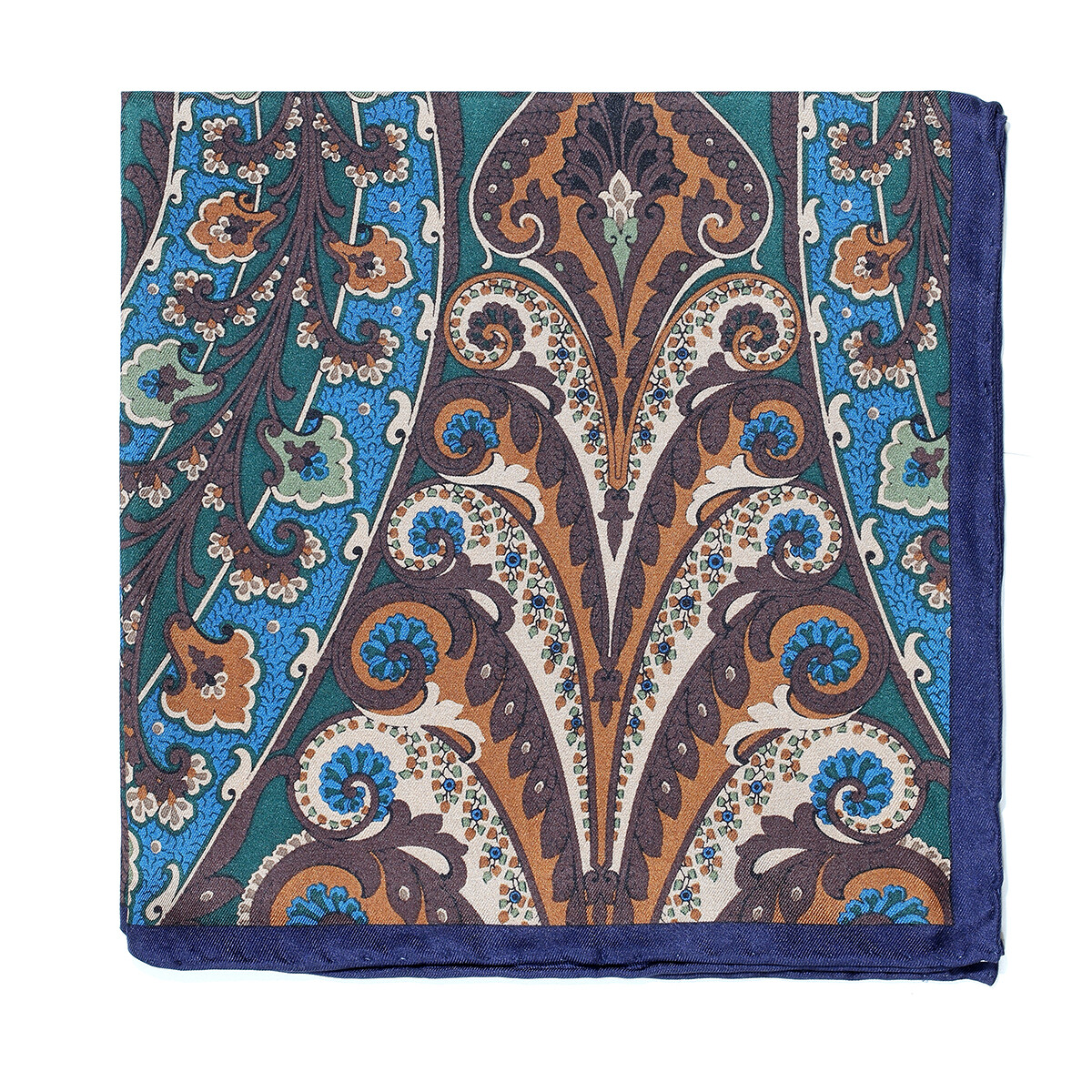 Men’s Silk Handkerchief Paisley Dot Pocket Square Suit Handkerchief 33cm 13in
