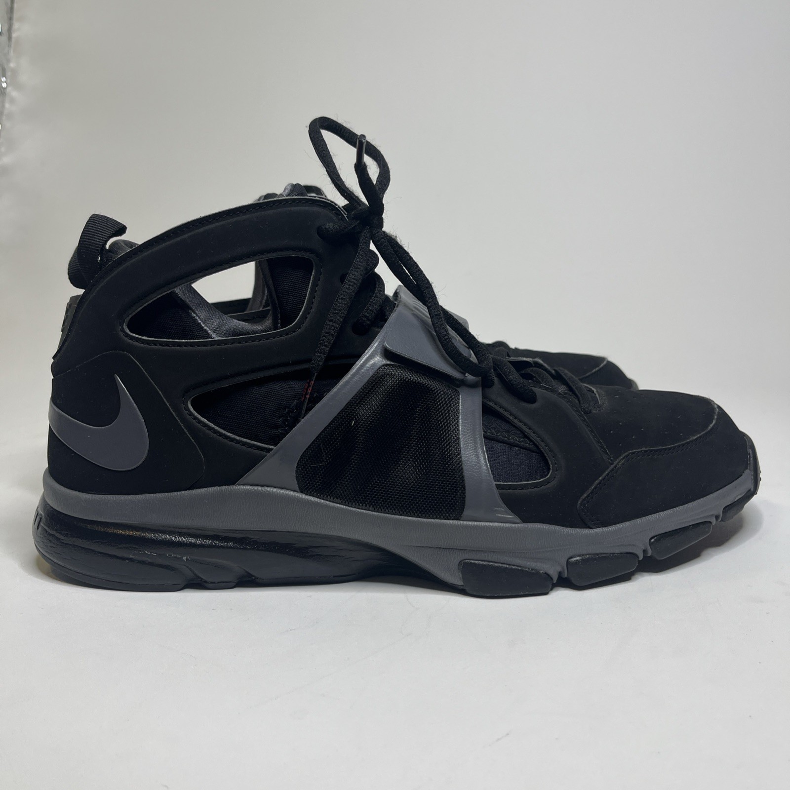 Nike Zoom Huarache TR Mid Men’s 15 Black Dark Gray Training Shoes Rare