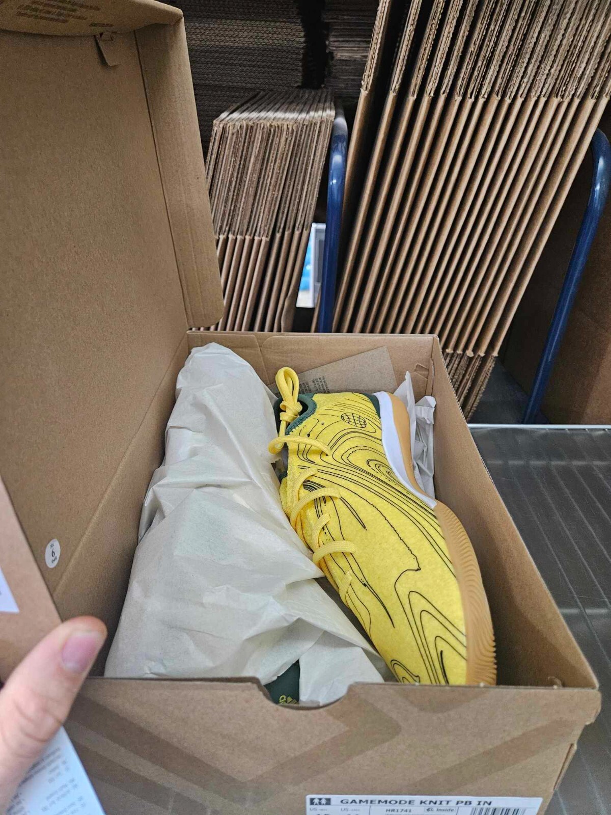 Adidas Gamemode Indoor Soccer Shoe HR1741 Yellow End Plastic Waste Men’s sz 9-11