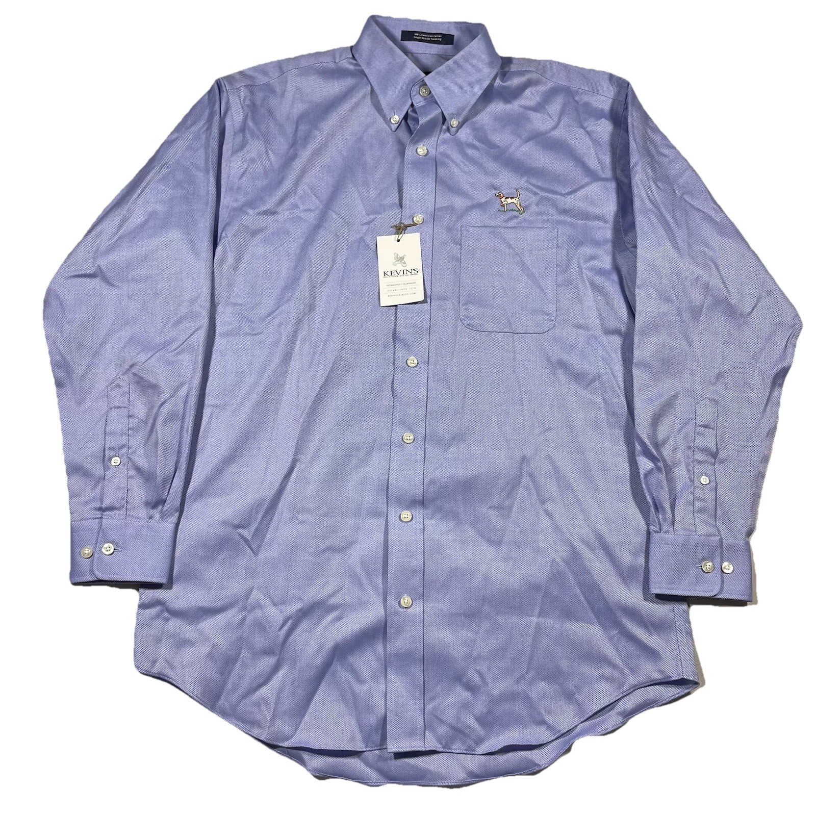 Kevin’s Plantation Collection Pointer Dog Button Front Shirt NWT $118 Mens M