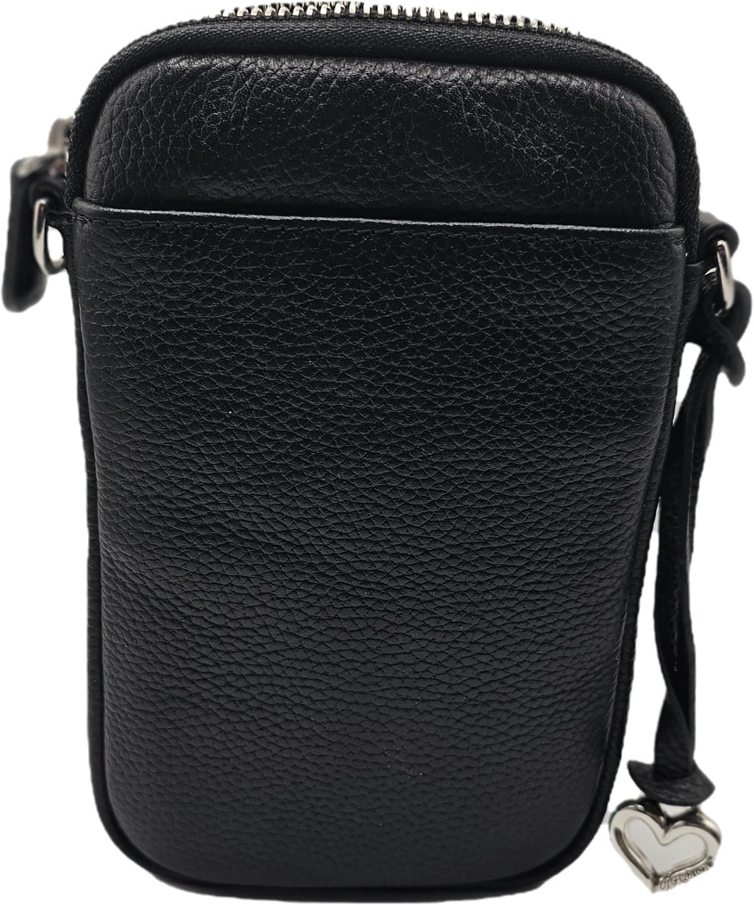 Brighton Zak Mini Utility Bag – H15513 – Black Leather