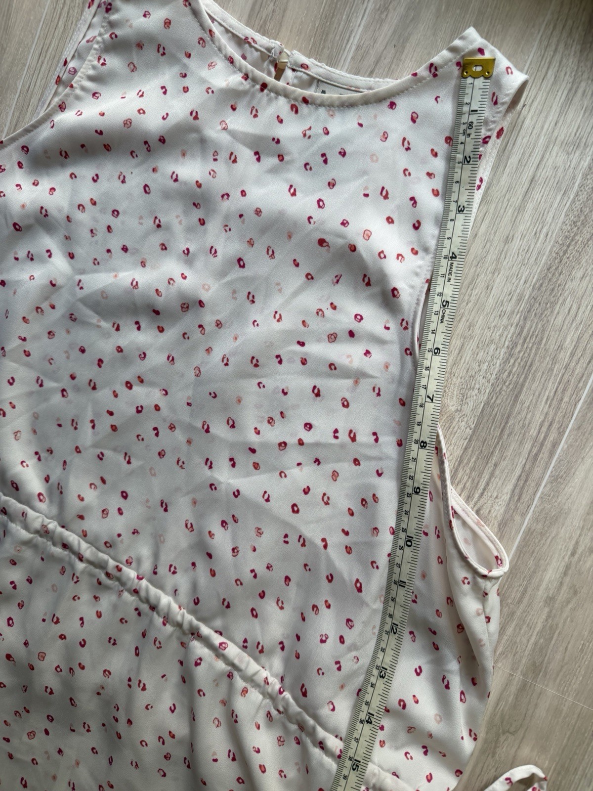 Worthington Women’s Patterned Tank Top Blouse Size M White And Red EUC