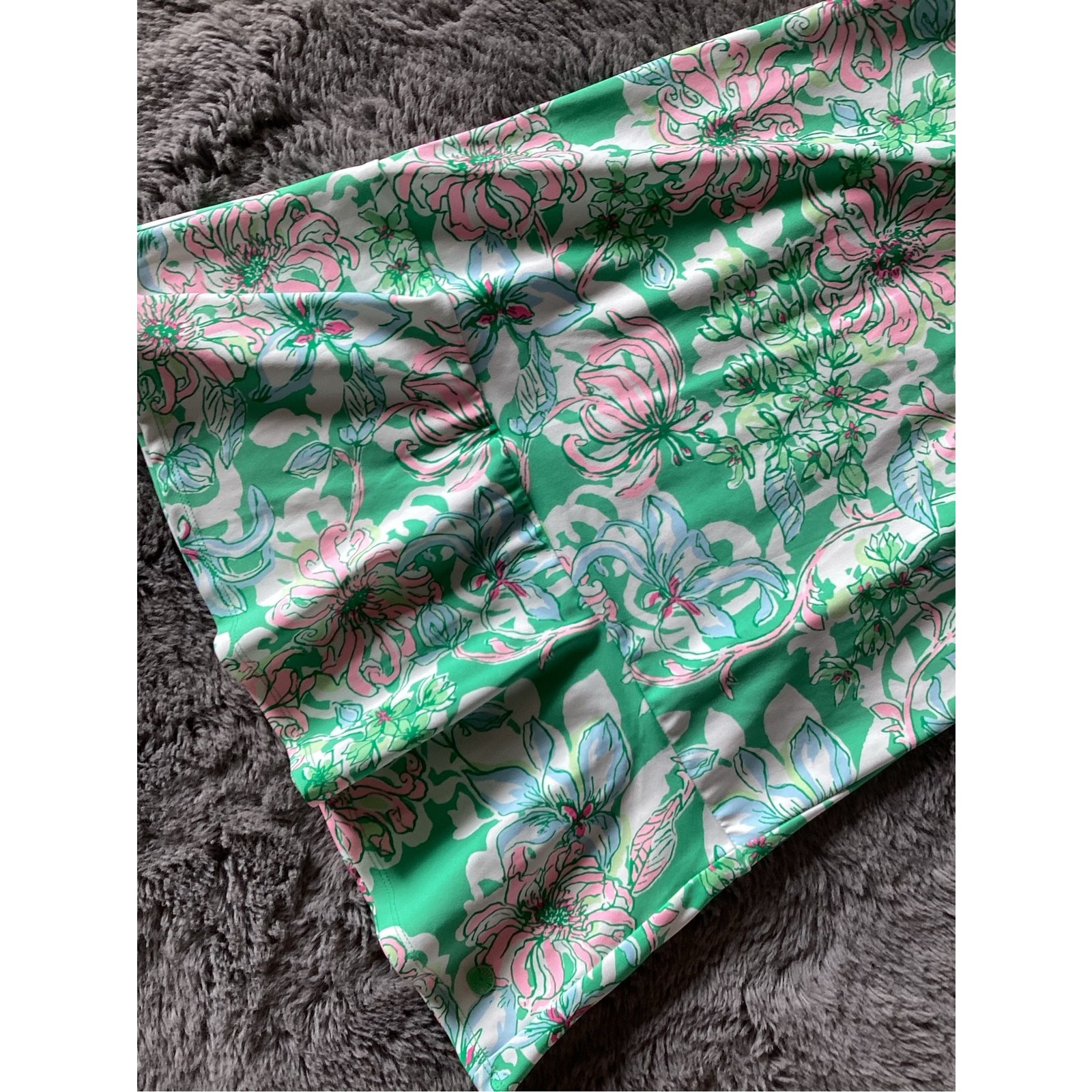 Lilly Pulitzer Spearmint Blossom Views Dania Dress & Shorts Luxletic Girls SZ XL