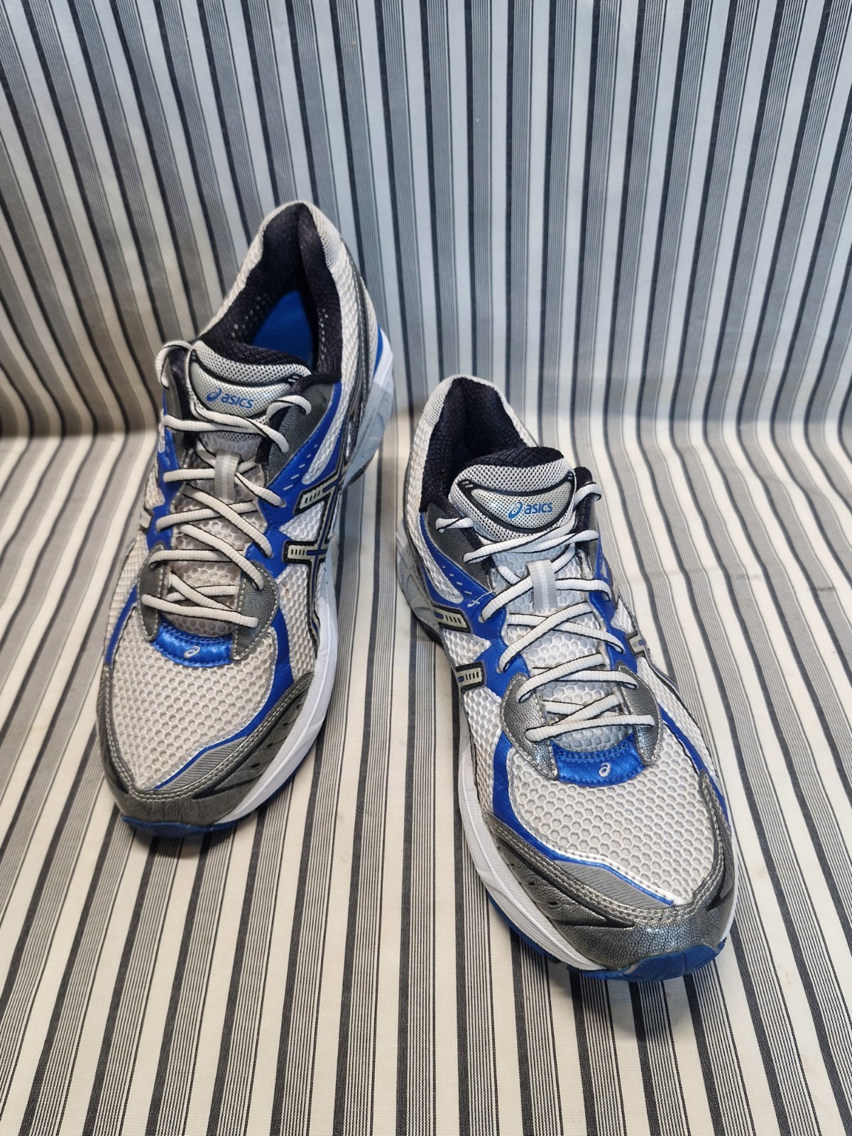 Asics GT-2160 Men’s Running Shoes Size 11.5 Blue White Silver Athletic
