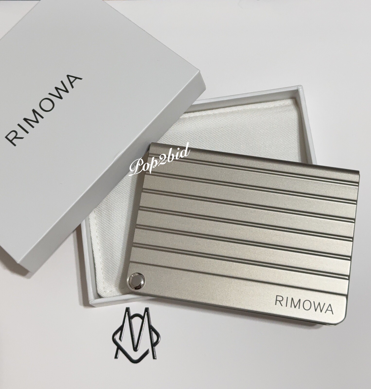 NEW Rimowa Aluminum Card Holder in Titanium
