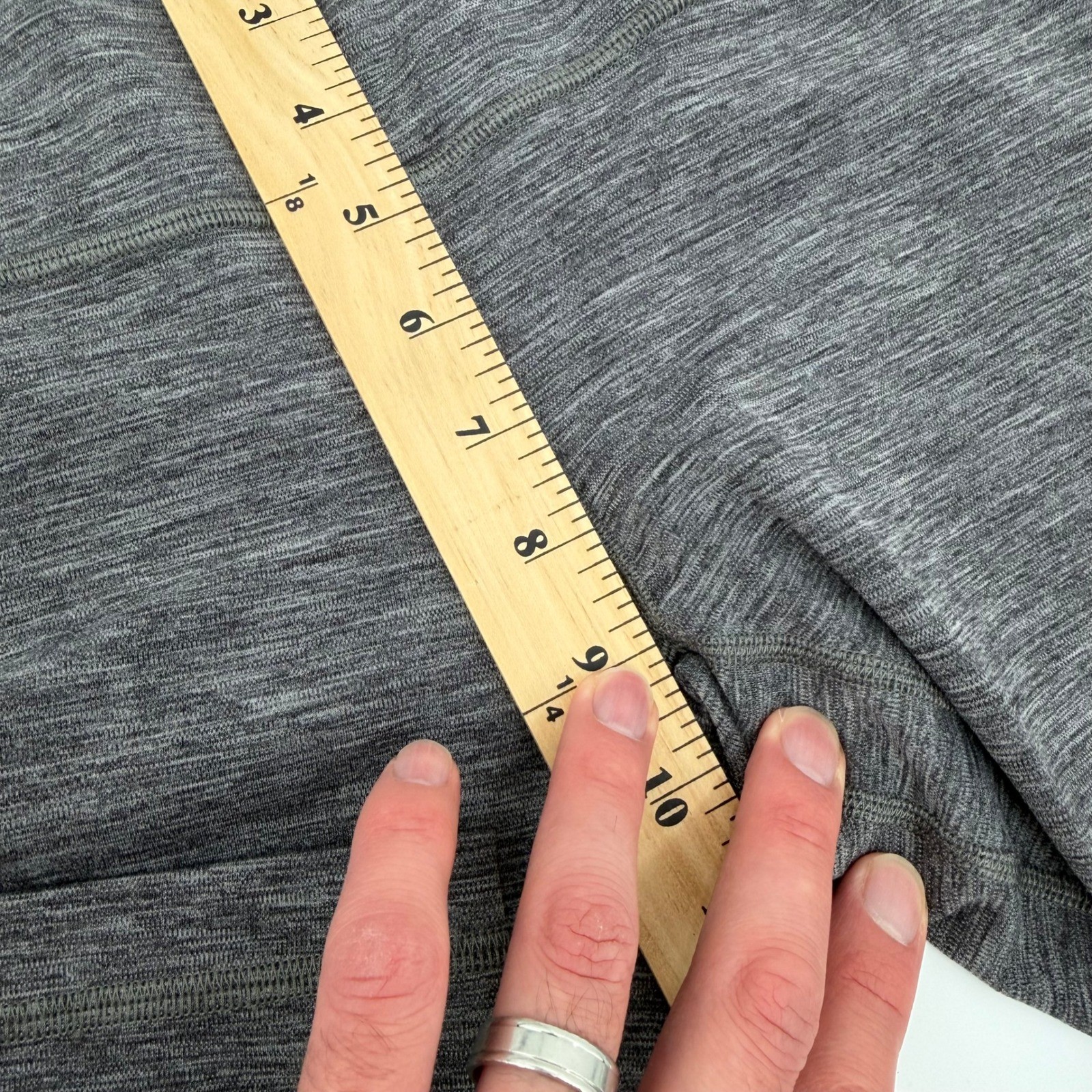 Lululemon Align High Rise Crop Leggings Heathered Grey Size 4