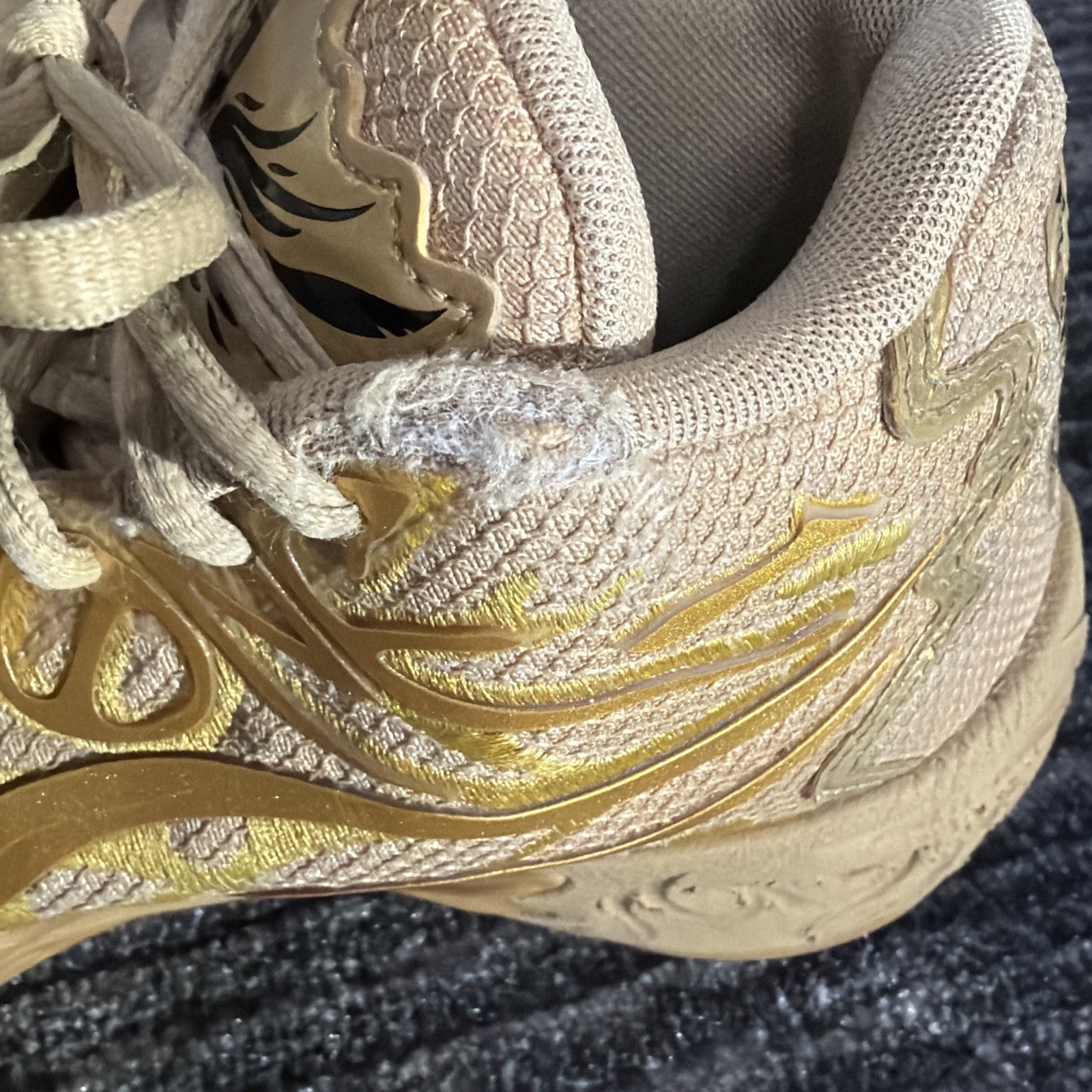 LaMelo Ball PUMA MB.04 Golden Child Basketball Shoes Mens Size 5.5 Gold-Matte