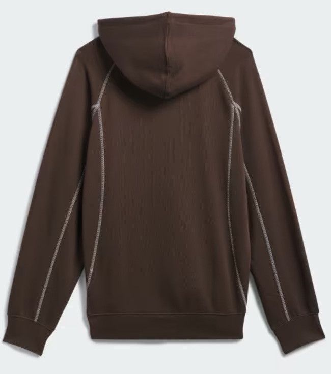 adidas Shmoofoil Featherweight Hoodie (Gender Neutral) Sz M Brown White JC7637
