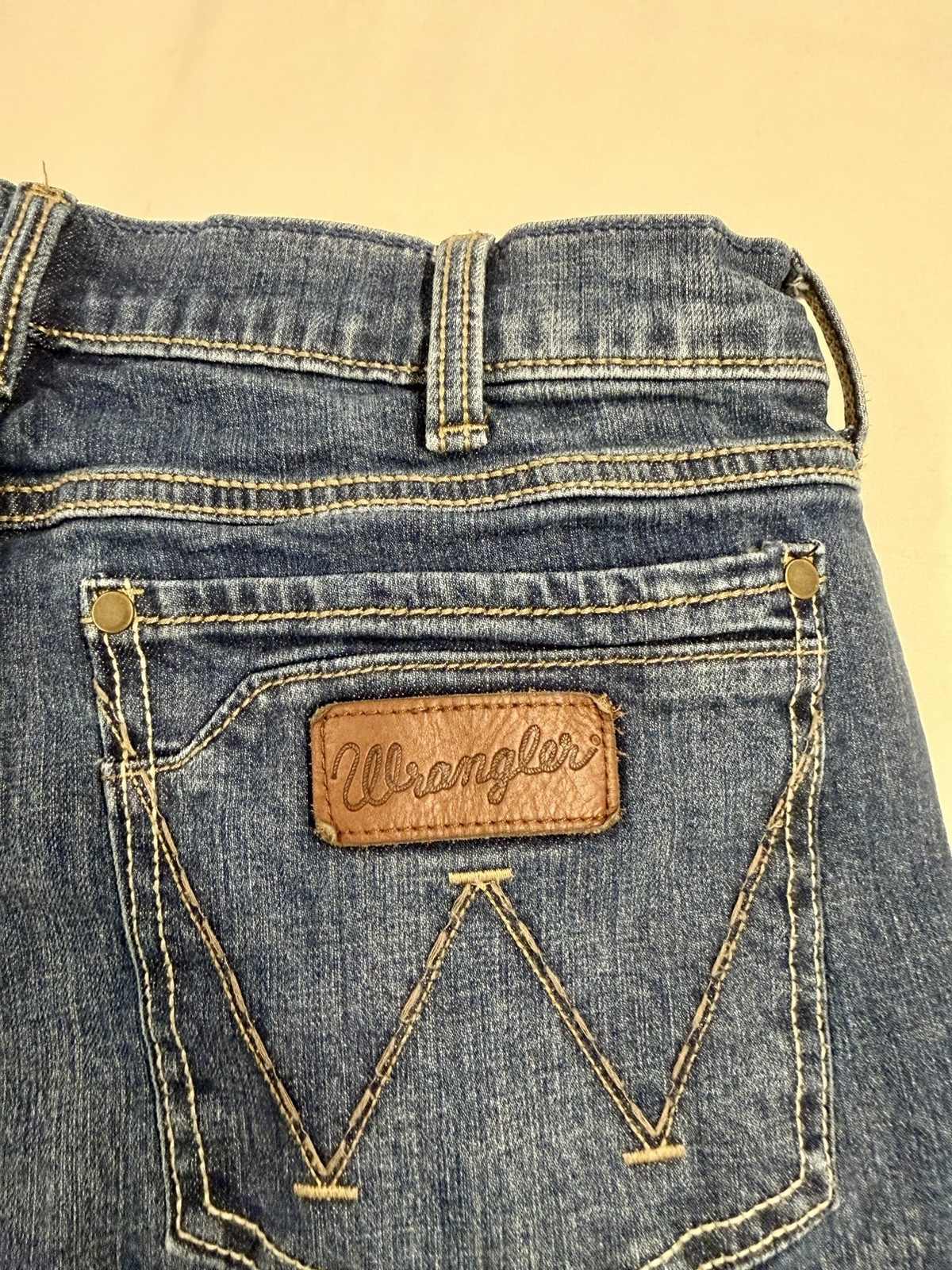 Wrangler Retro Slim Boot Jeans Denim Men’s Size 34×32 Blue WLT77LY Medium Wash