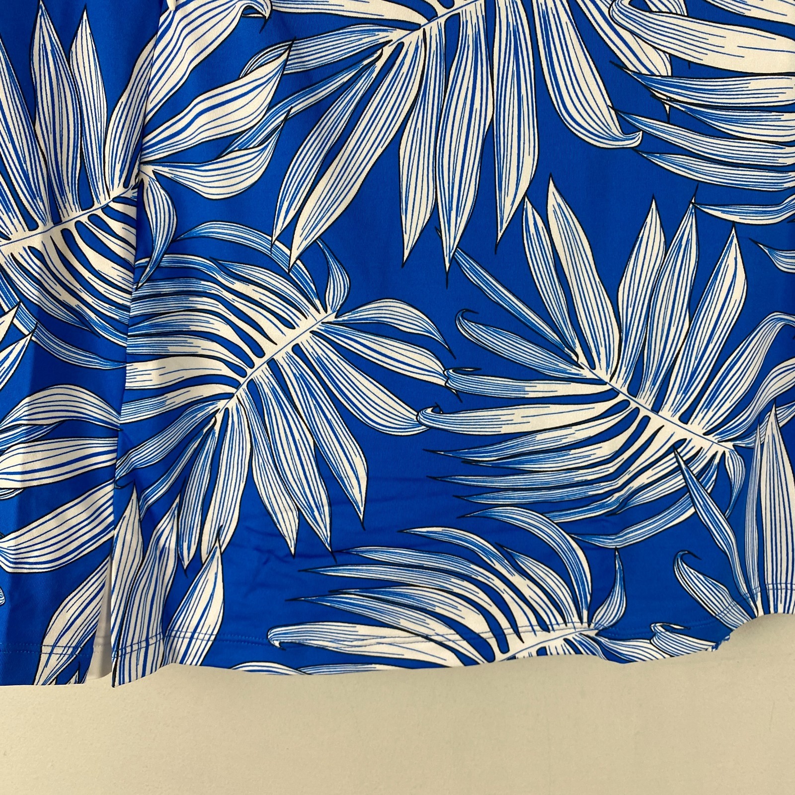 Tail Skort Size Large Blue Tropical Pull On Pockets Golf UPF 50+