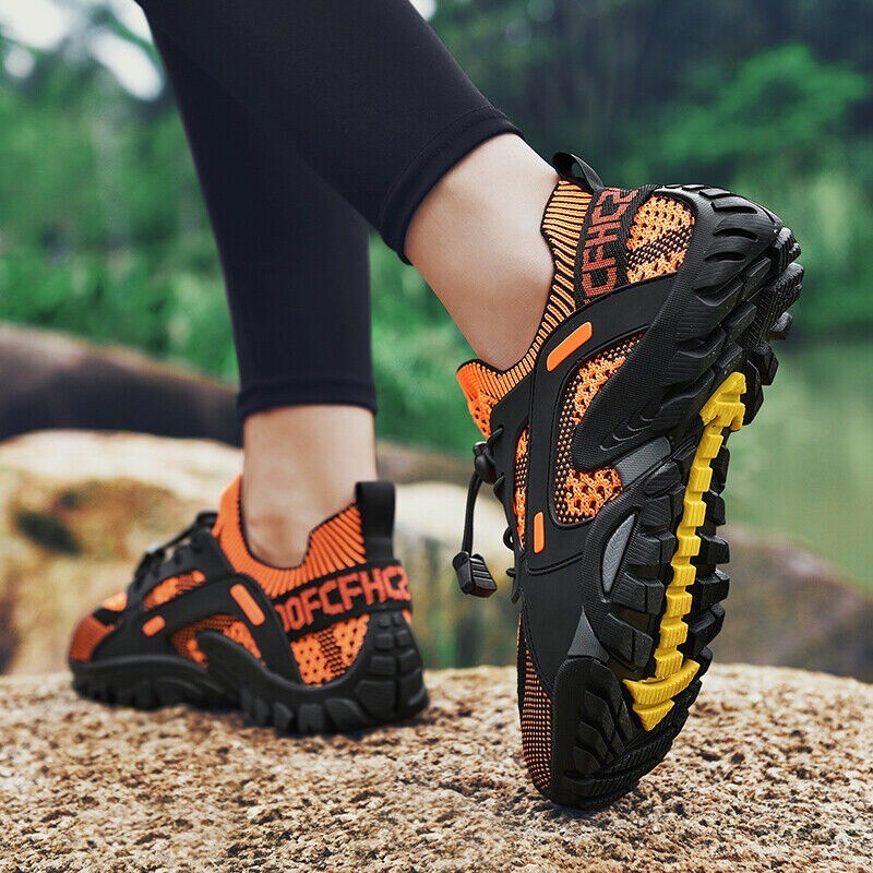 Mens Waterproof Quick Dry Athletic Non-slip Hiking Sports Shoes Outdoor Sneakers