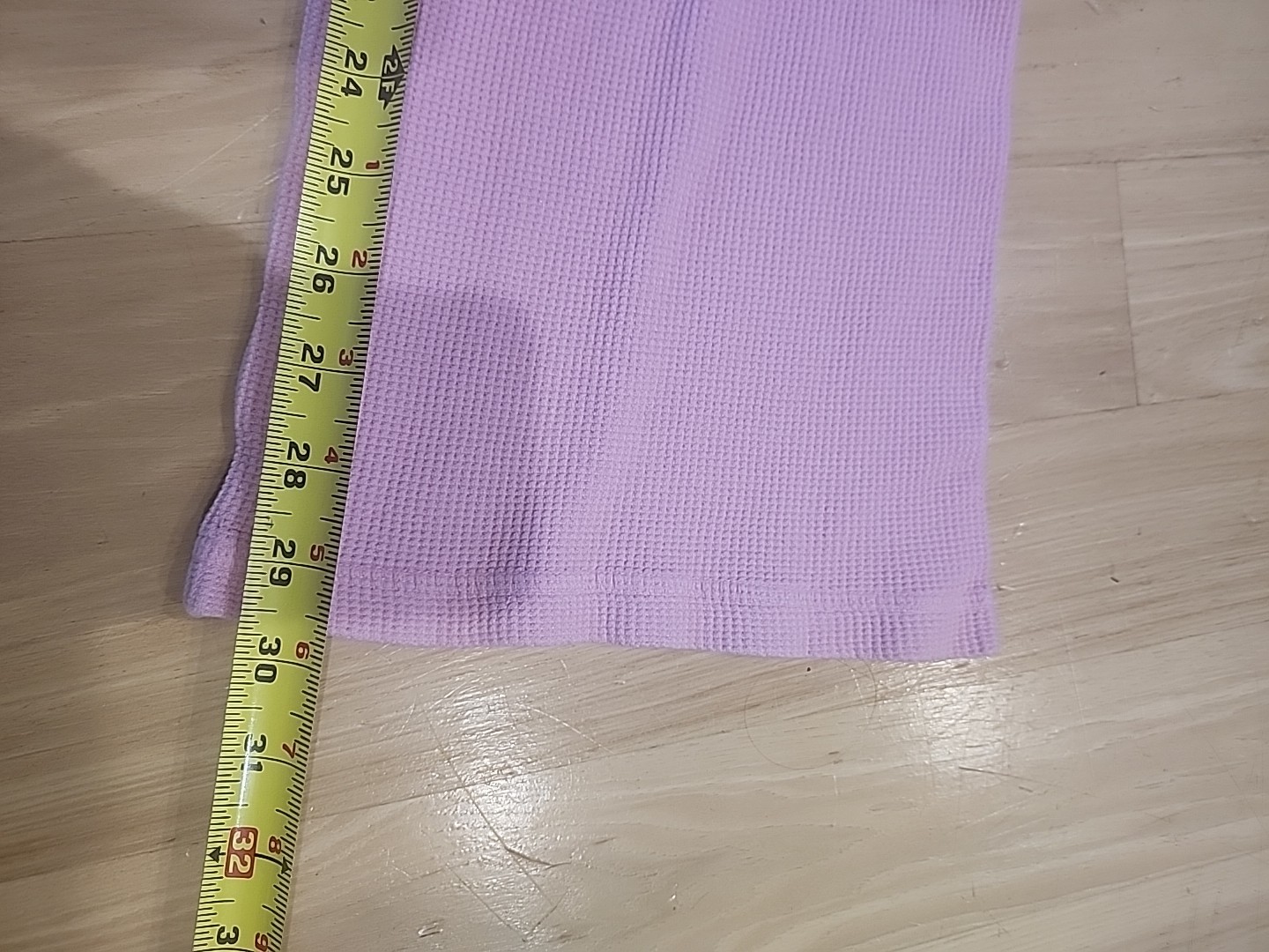 Vintage Y2K Hard Tail Fold Over Flare Yoga Pants Light Pink Waffle Knit Small