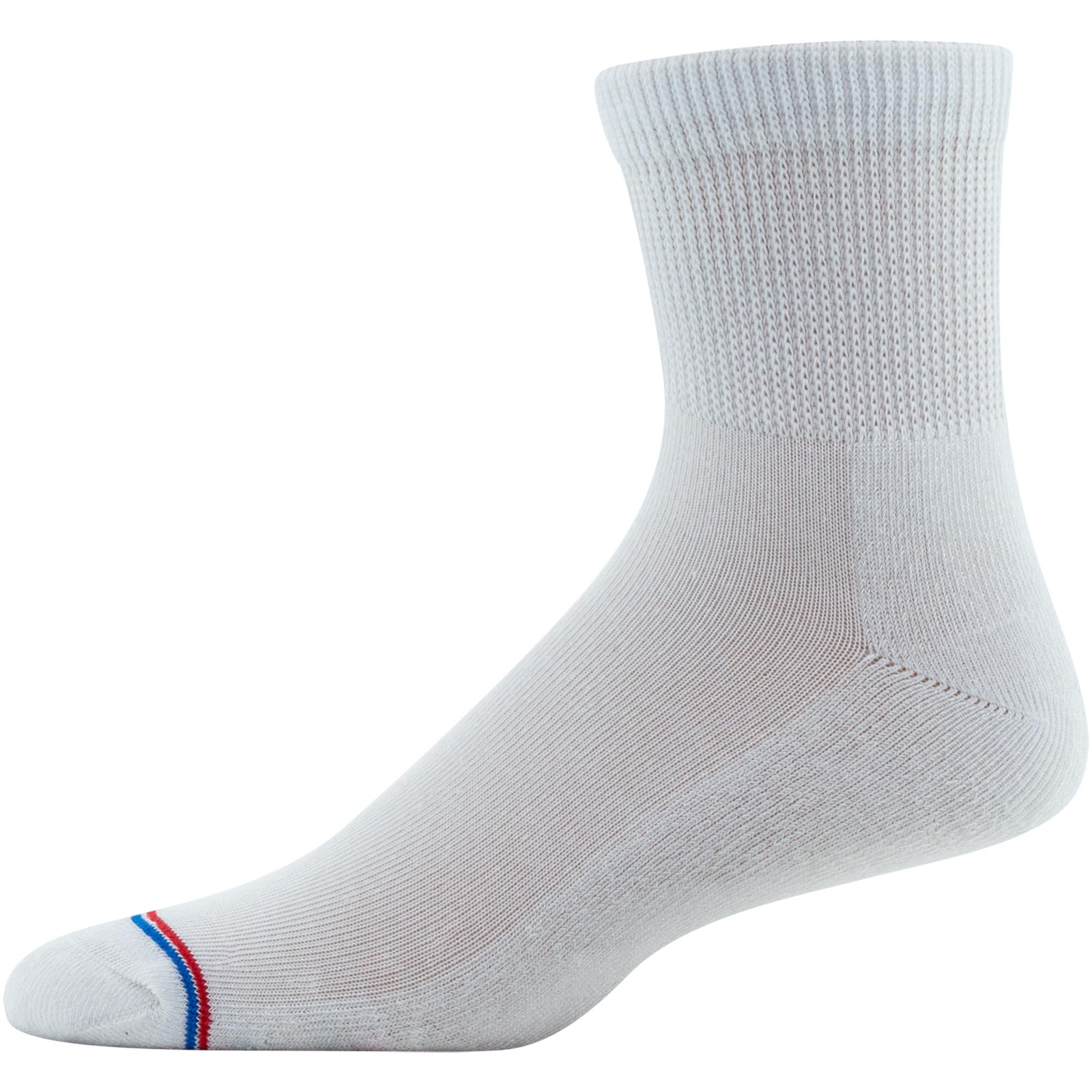 Medipeds 8 Pack Diabetic Quarter Socks Men 7-12 Women 10-13 Moisture Wicking