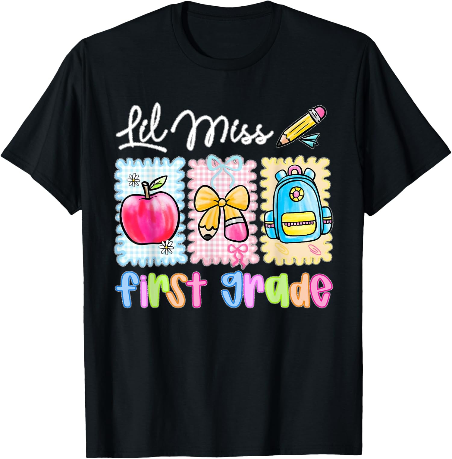 Back To School Teacher Bow Of School Teacher Black T-Shirt
