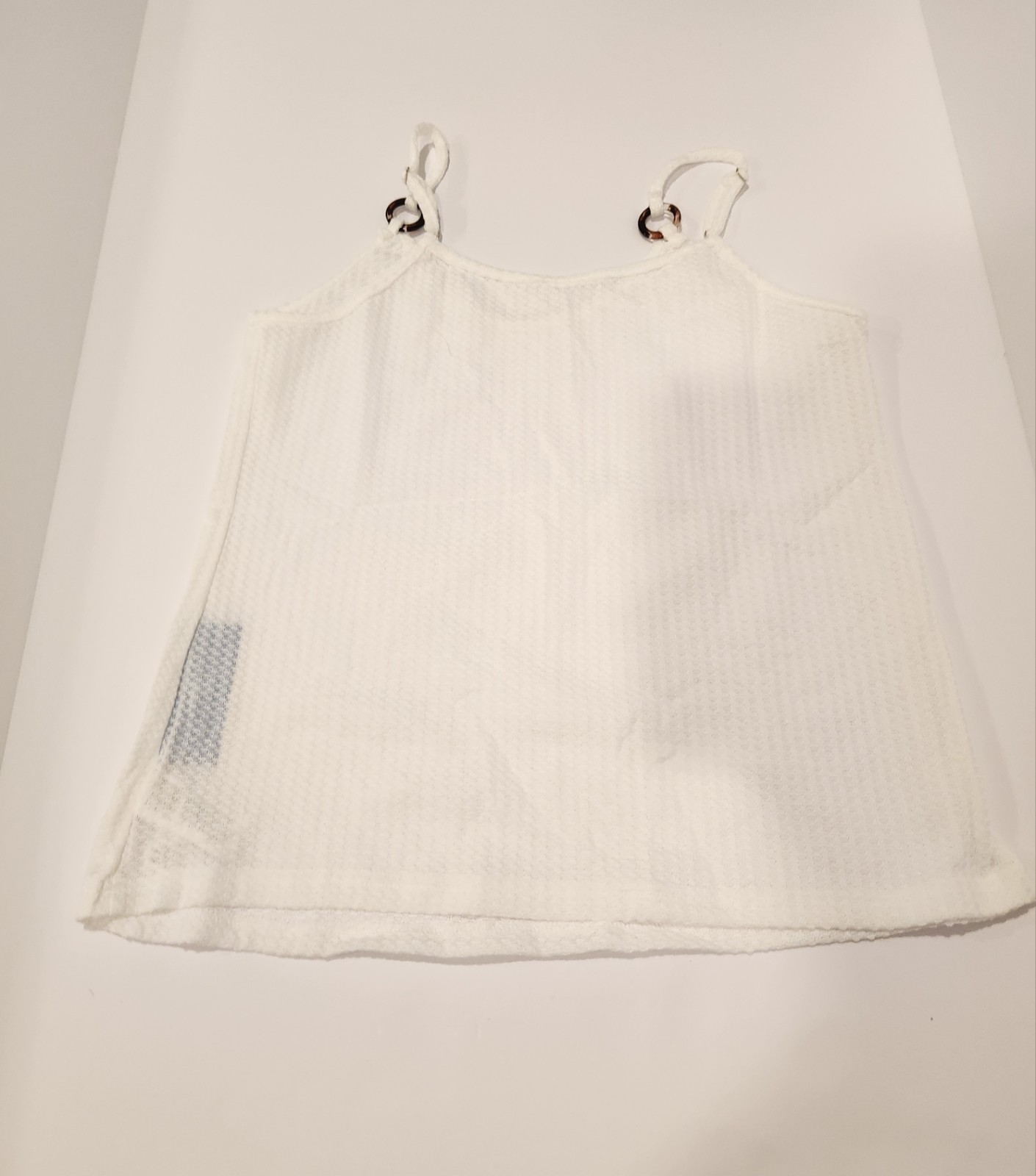Cupshe Cloud Waffle Knit & O-Ring Scoop Neck Cami **Small **BRAND NEW WITH TAGS