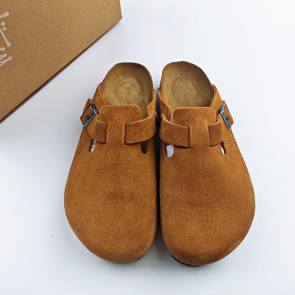 Birkenstock Boston x Stussy Caramel Clog Wide Women’s Shoes EU37-45 With Box