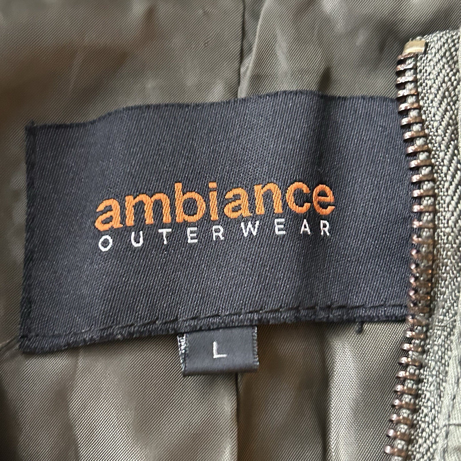 Ambiance Outerwear Green Jacket Large Lightweight Transitional Versatile