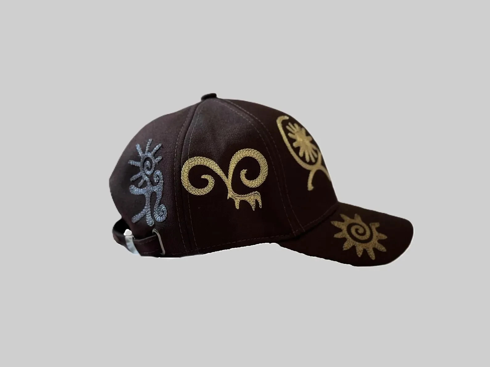 Kyrgyz Petroglyph Baseball Caps Kazakh Uzbek Central Asian Ethnic Design Hat