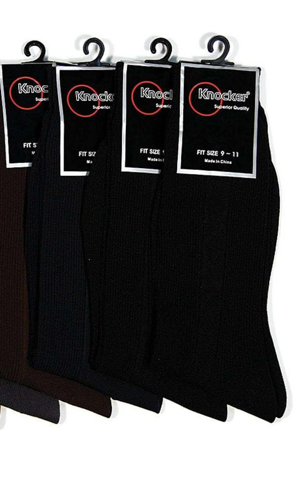 2 6 12 24 Pairs Men Dress Socks Black Color Fashion Crew Lot Dozen Knocker 9-11