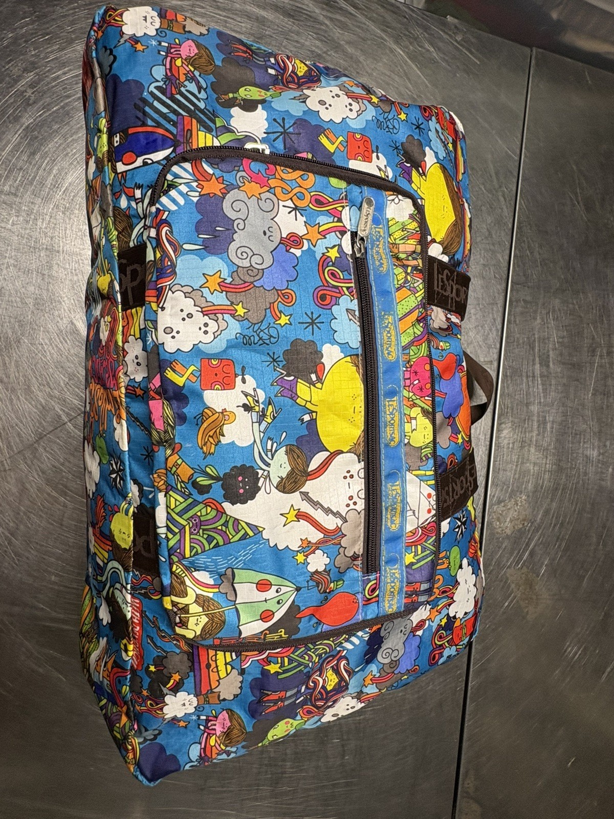 LeSport Sac Duffel Bag 21” x 12” x 9” Artist In Residence Merijn Hos Dutch Art