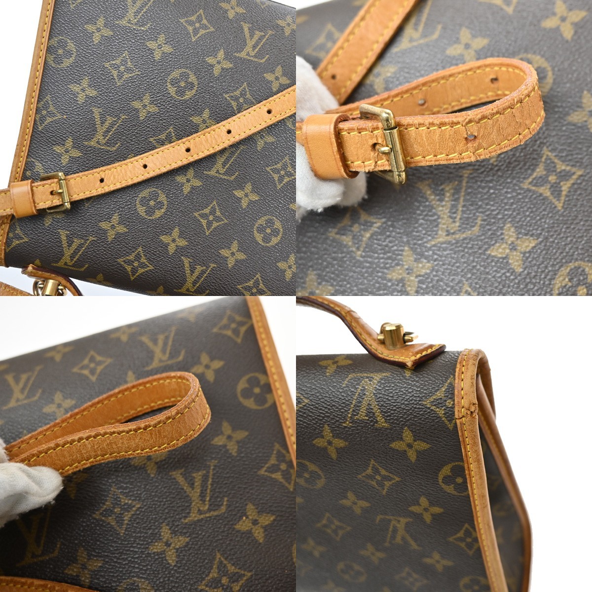 LOUIS VUITTON Bel Air 2Way Shoulder Hand Bag Monogram Leather BN M51122 10KD560