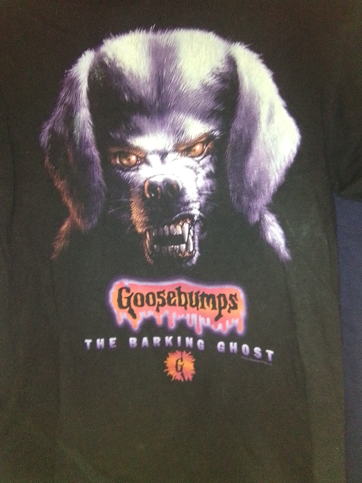 Vintage 90s Goosebumps Barking Ghost T-Shirt Youth L Adult XS Made in USA Giant