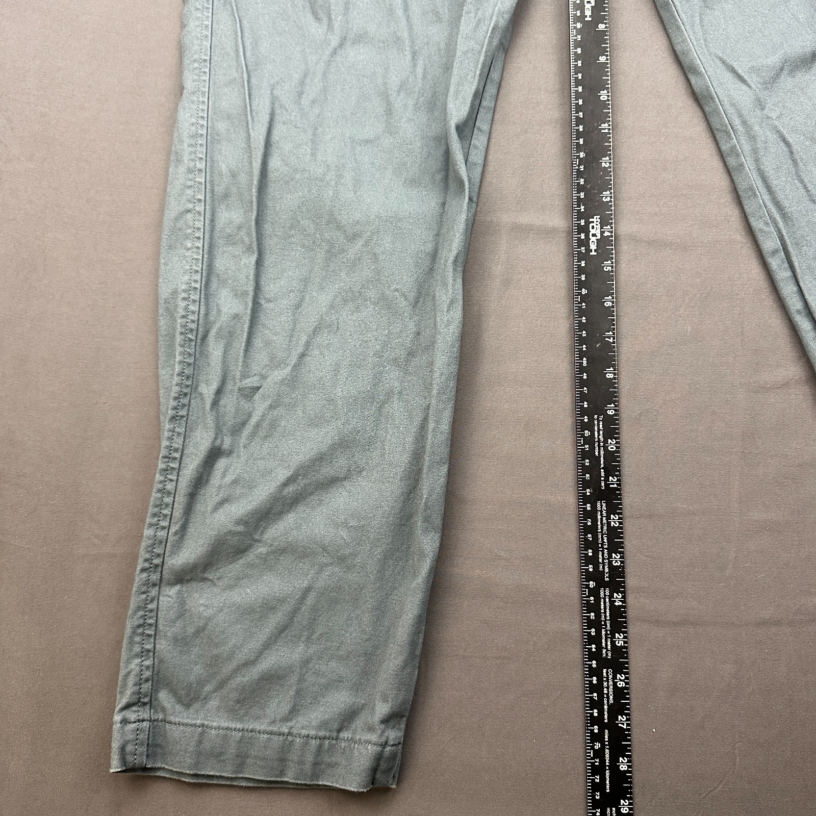 Levi’s XX Chino Standard Taper Pants Mens 40X32 Gray Classic Flat Front Casual