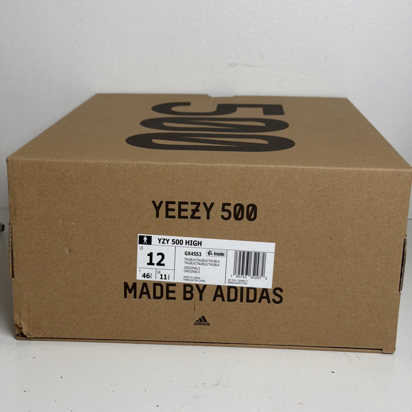 Adidas Yeezy 500 High Shoes Men’s Size 12 Taupe Black Brown W/box